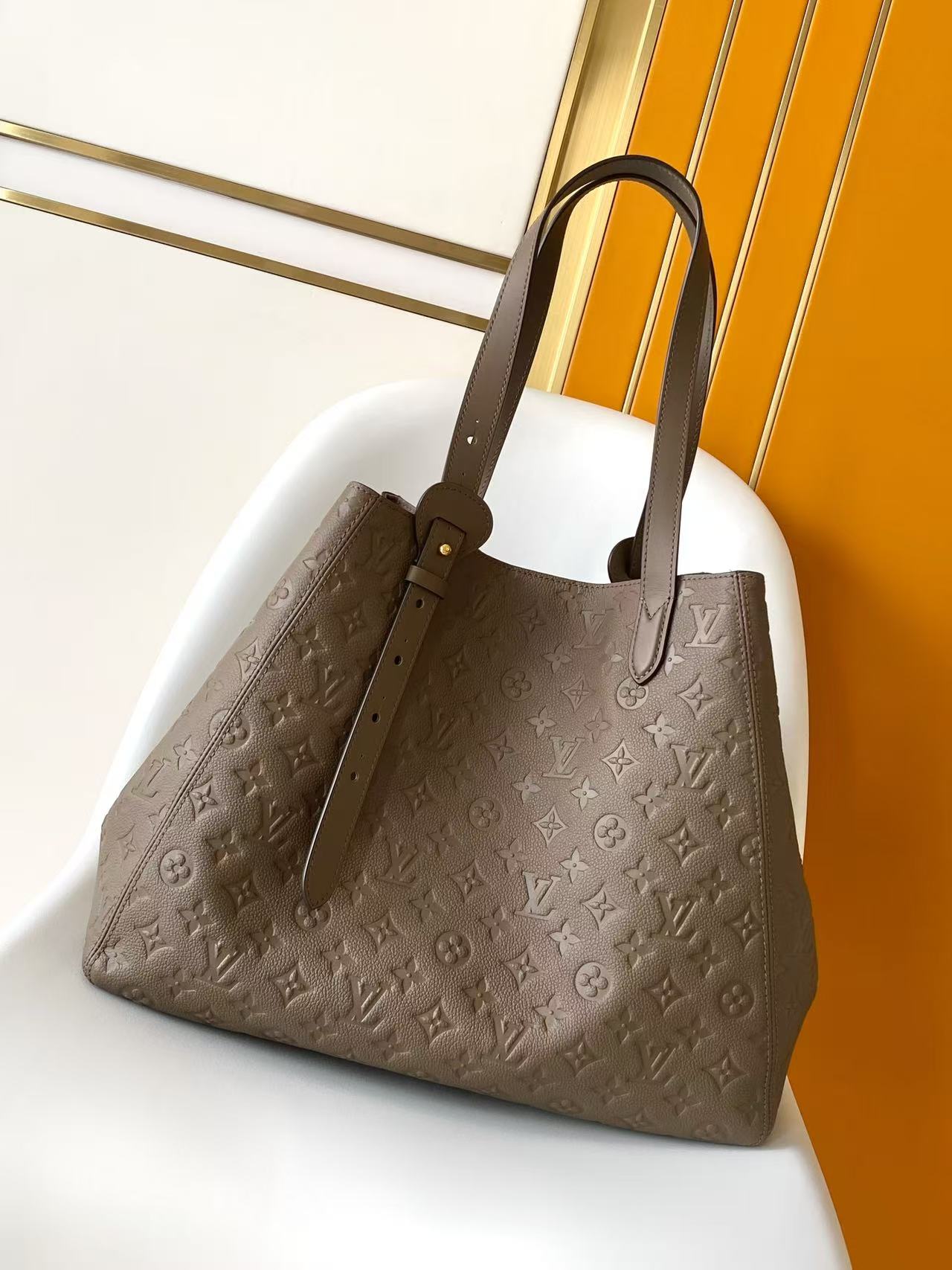 LV 2026 All In One MM Bag 56cm Smoke Monogram Empreinte Leather 281595