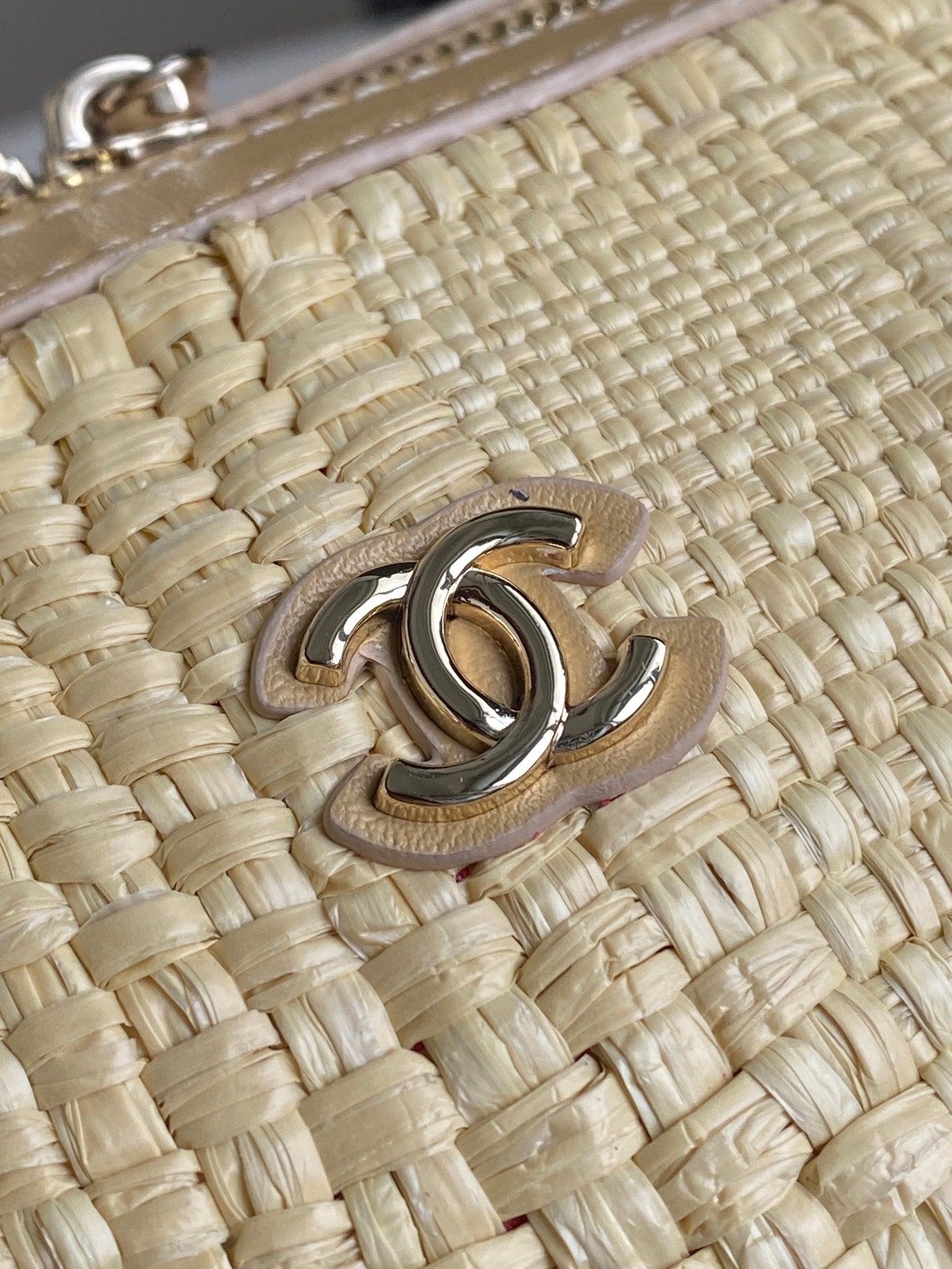 Chanel 2026 Bowling Bag 18.5cm Raffia Leather