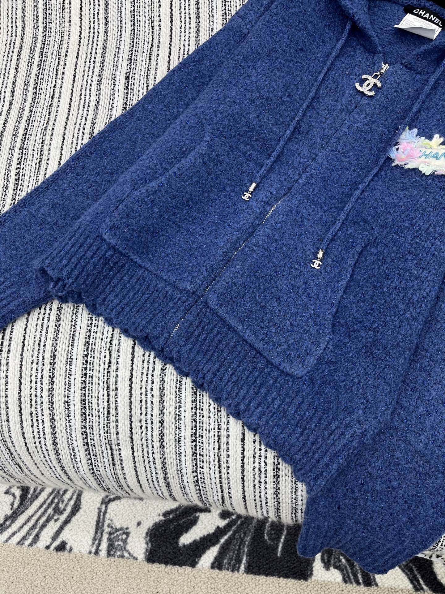 CC 2025 Hooded Jacket Blue Wool 325888