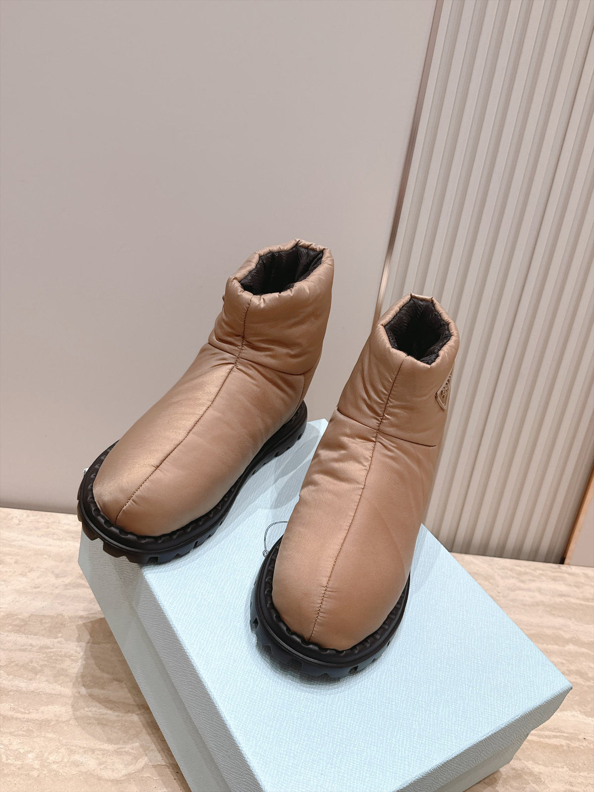 Prada 2026 Ankle Boots Waterproof Fabric 180389