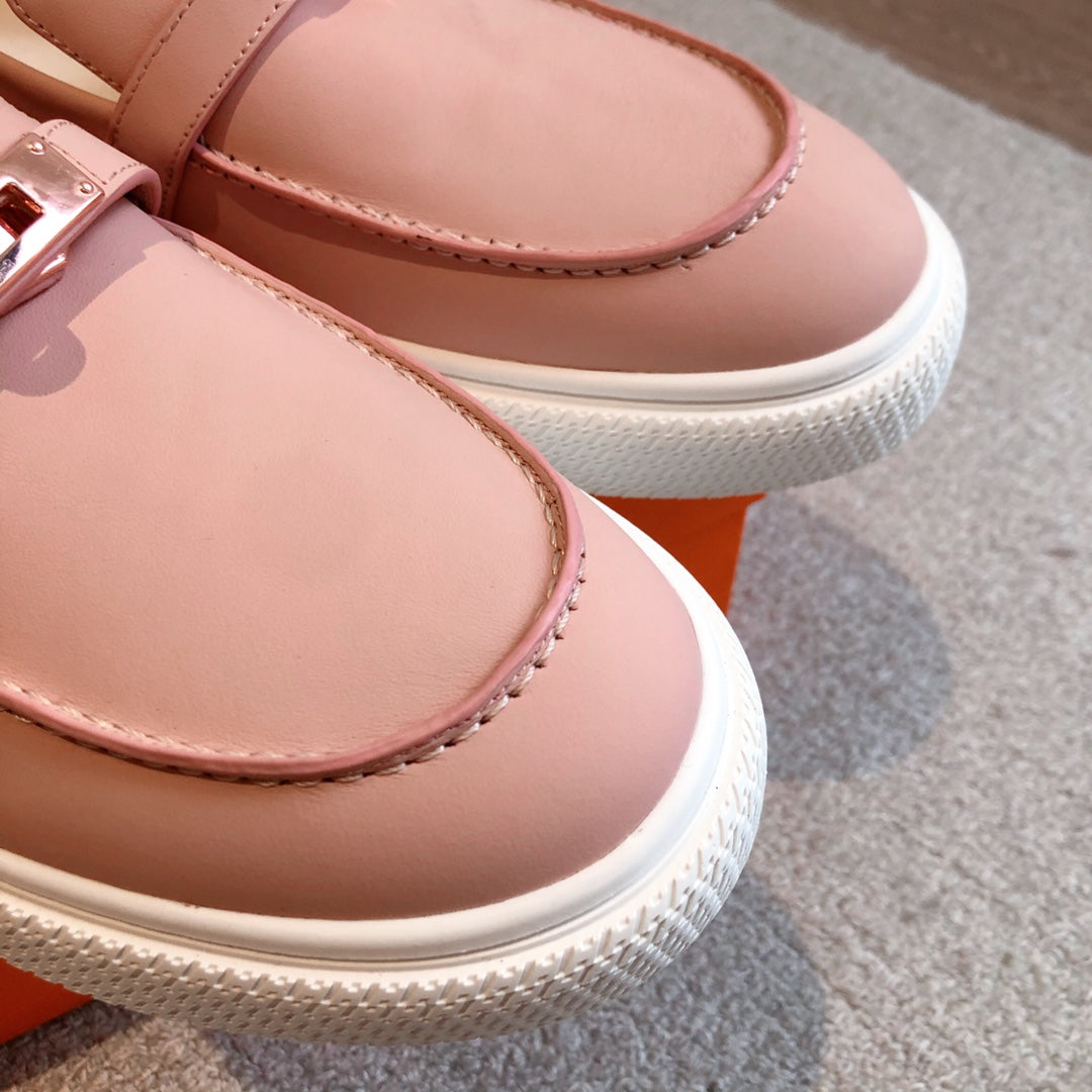HM GAME SLIP-ON SNEAKER PEACHY CALFSKIN