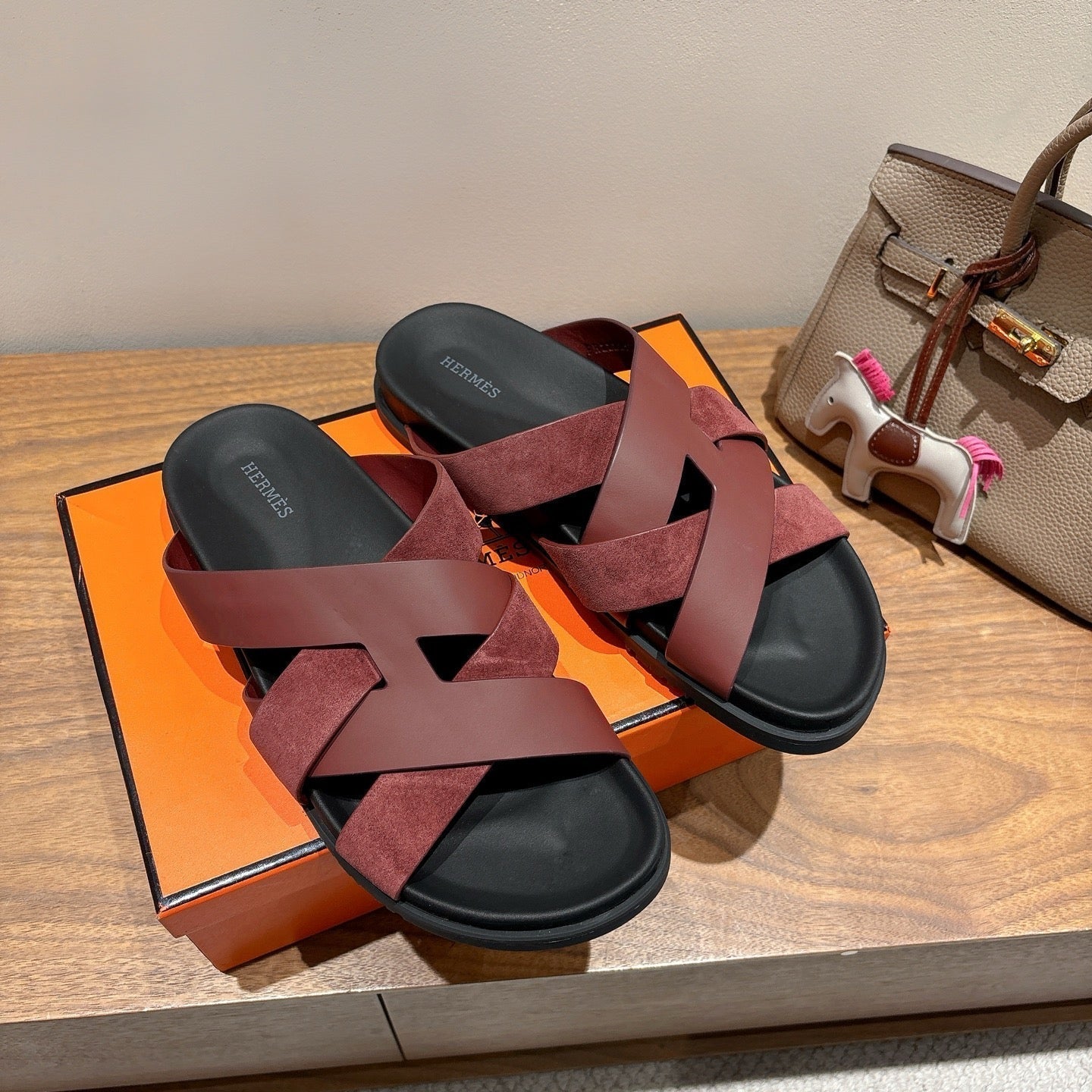 HM 25 Kazimir Sandal Calfskin Suede