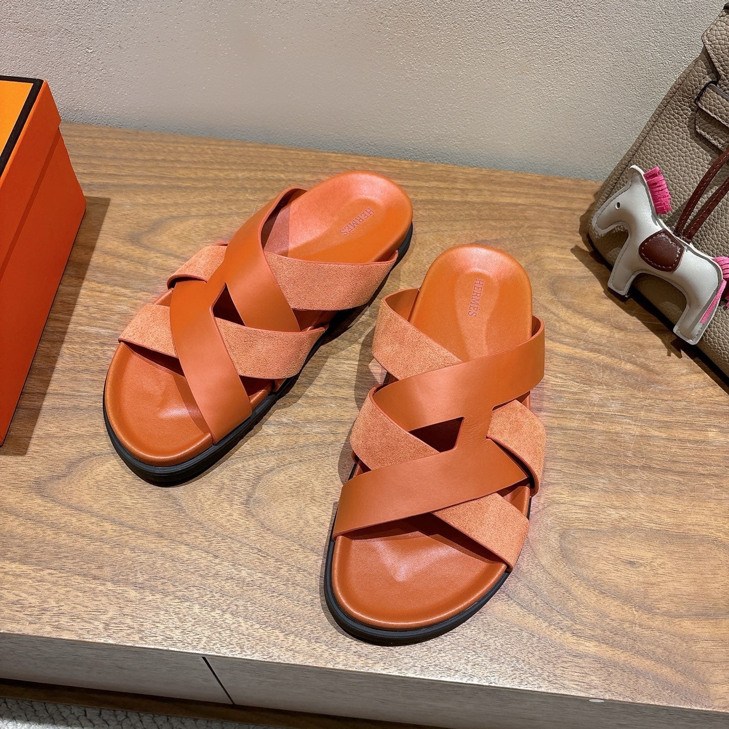 HM 25 Kazimir Sandal Calfskin Suede