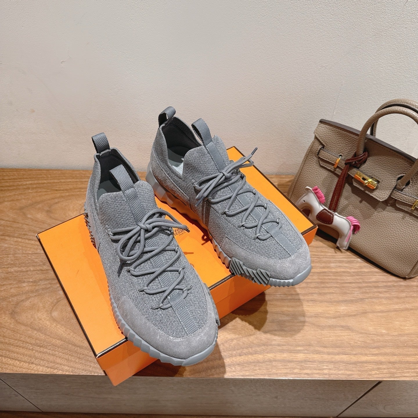 HM Sneakers Slip-On Lift Grey Fabrics 329546