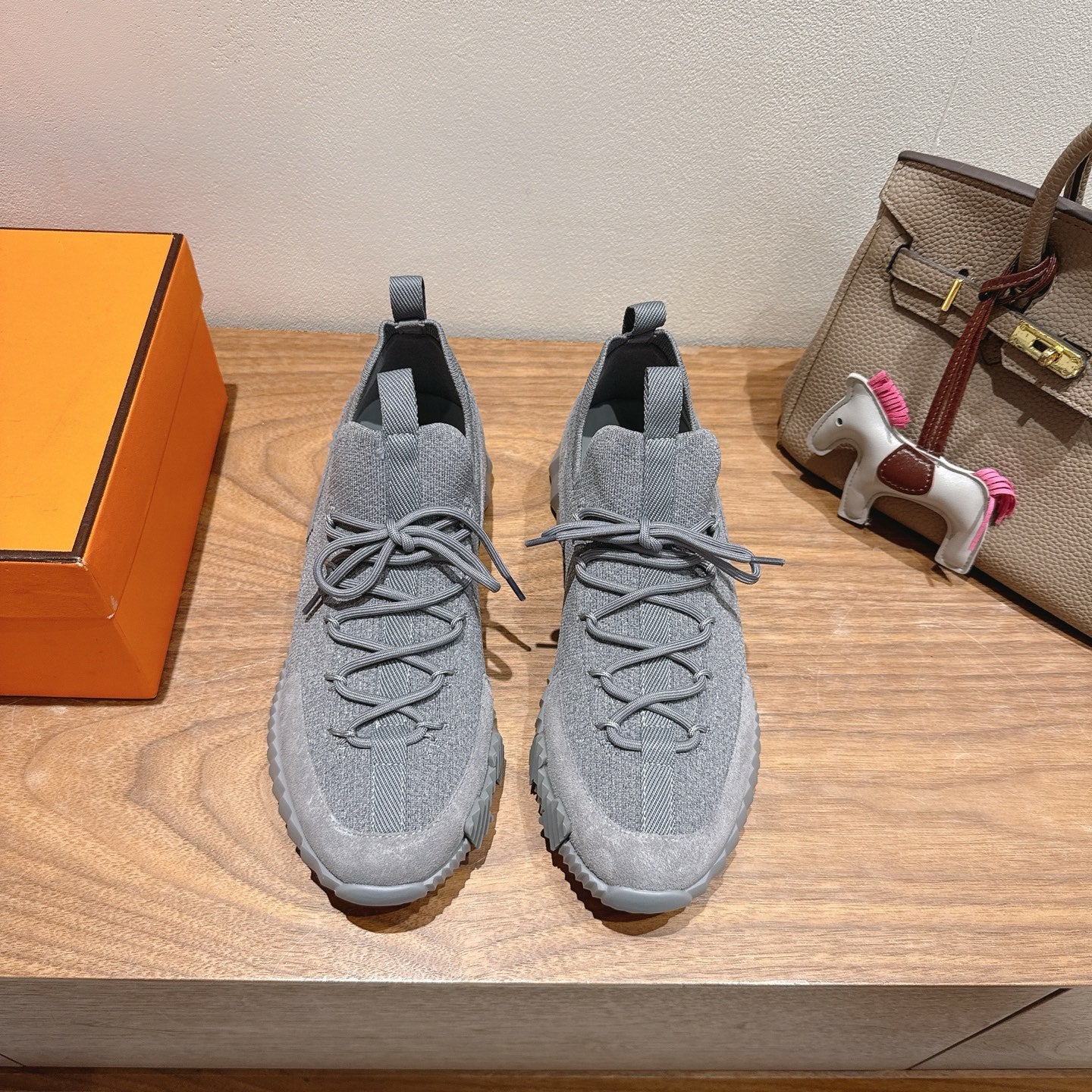 HM Sneakers Slip-On Lift Grey Fabrics 329546