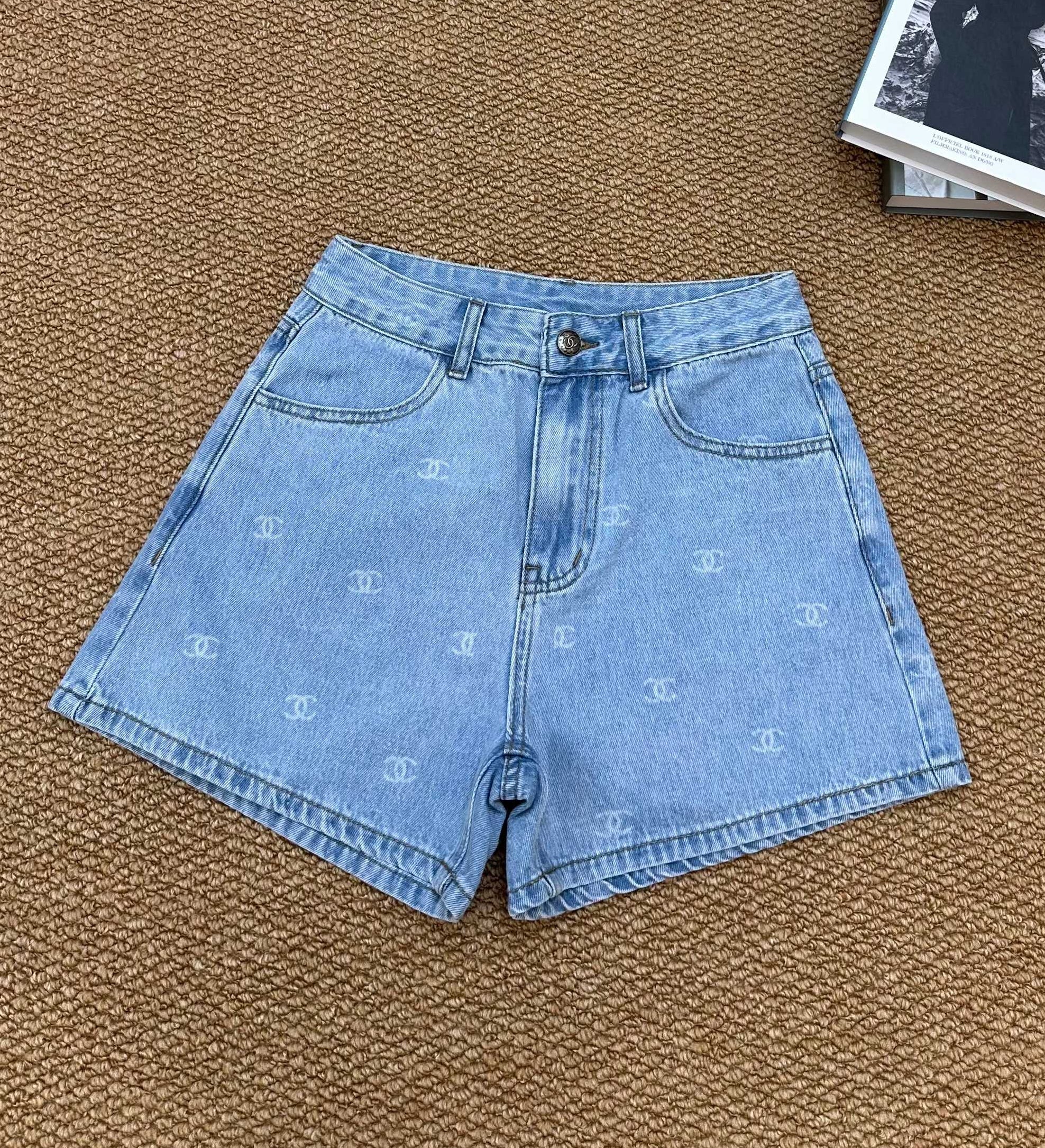 Chanel 2026 Short Demin Blue Cotton 401625