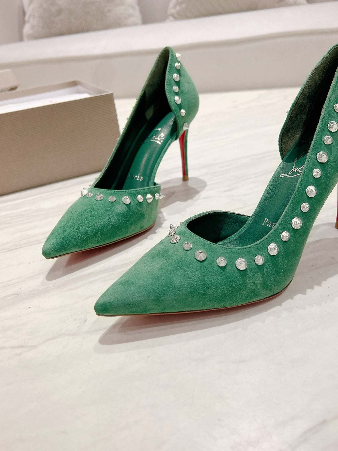CL 25 Iriza Pumps 8.5cm Green Suede 314904