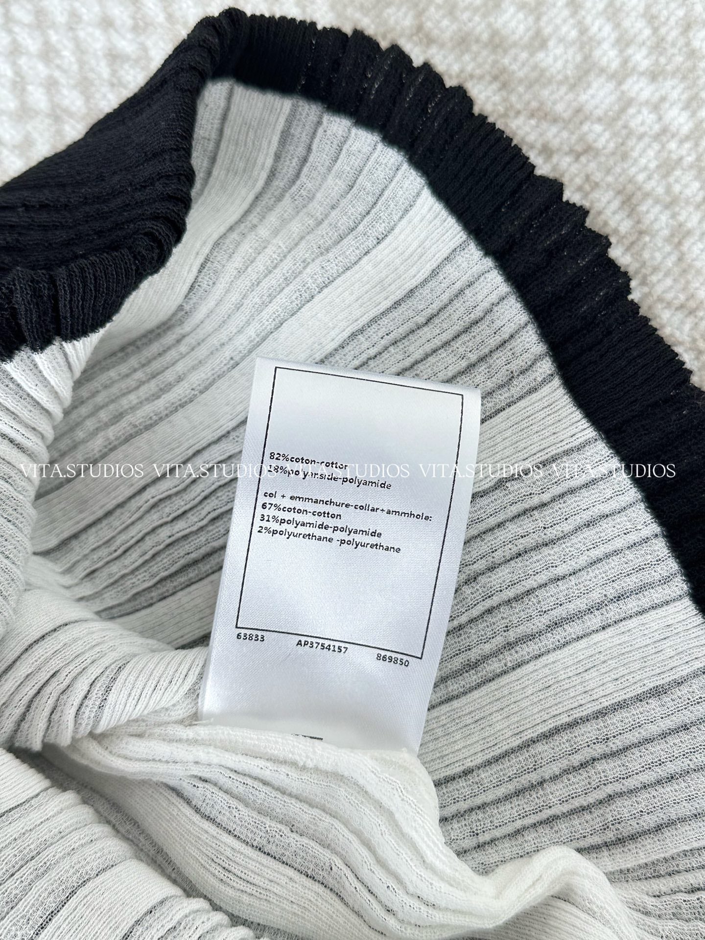 Chanel 2026 Vest Shirt Black Cotton 634555