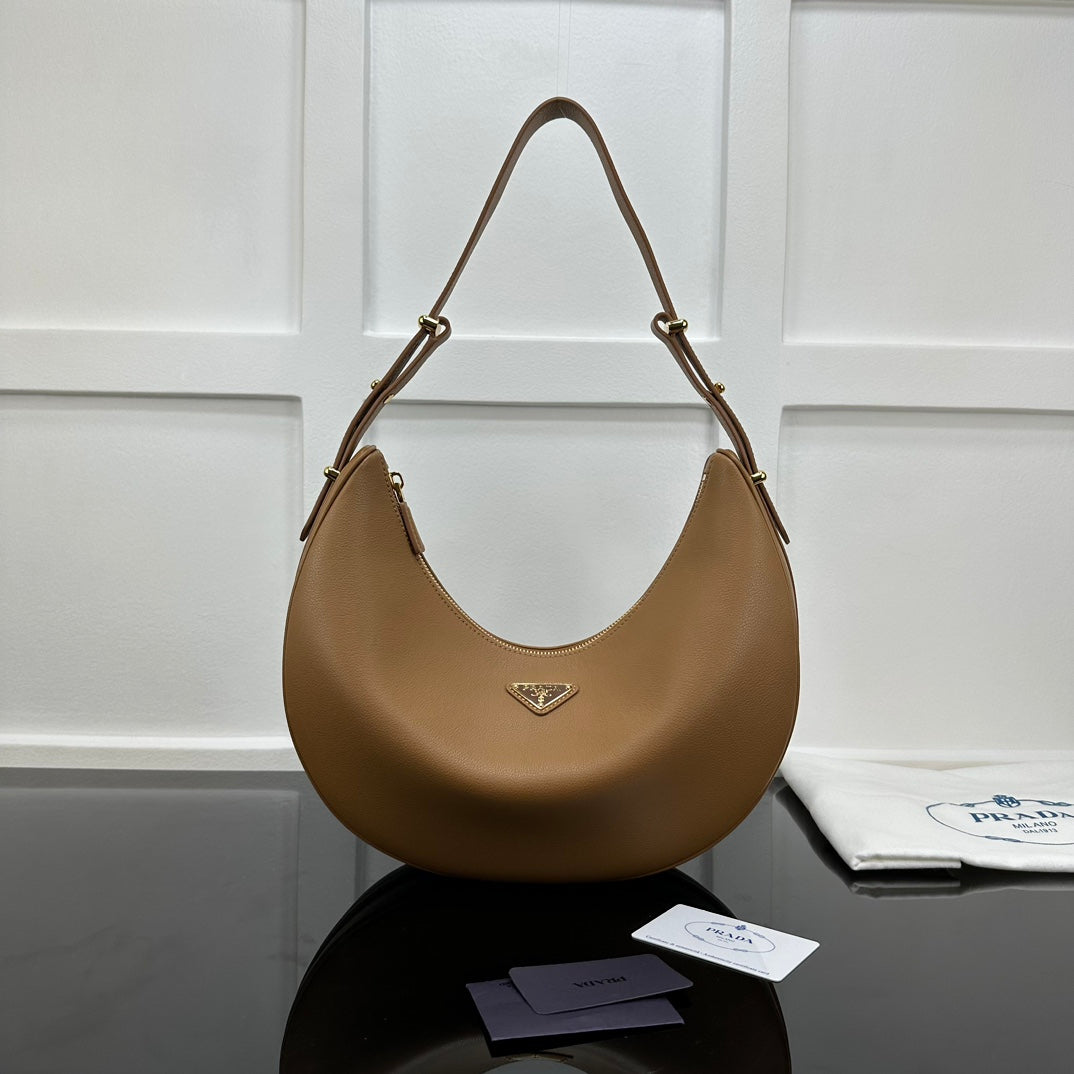 Prada 2026 Arque Shoulder Bag 35cm Calfskin