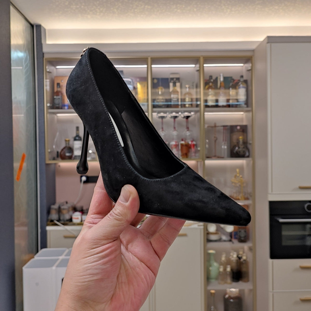 Jimmy 25 Love 100 Pump Black Suede 240040