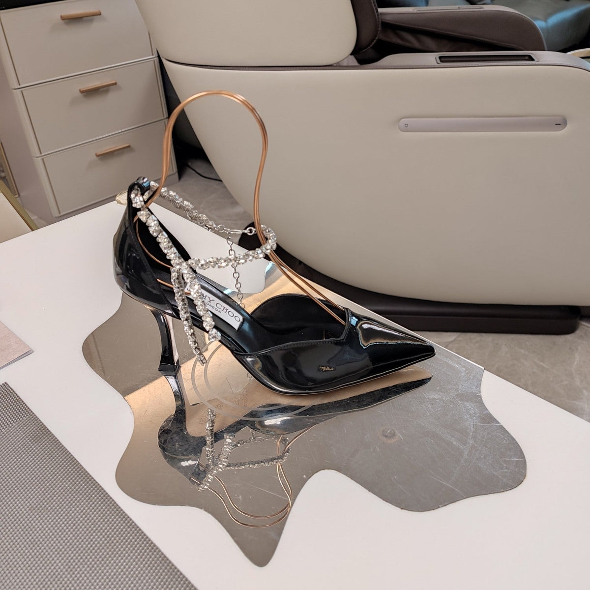 Jimmy 25 Stevie 80 Pumps Black Patent Leather 240028