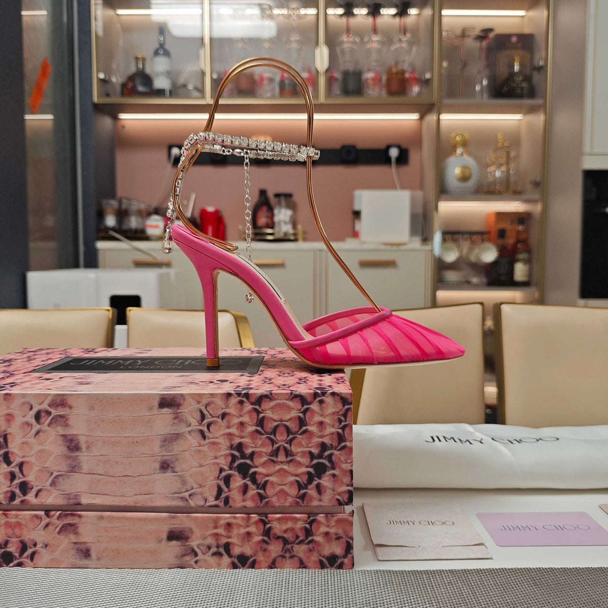 Jimmy 25 Seada 100 Pump Pink Cowhide 240049