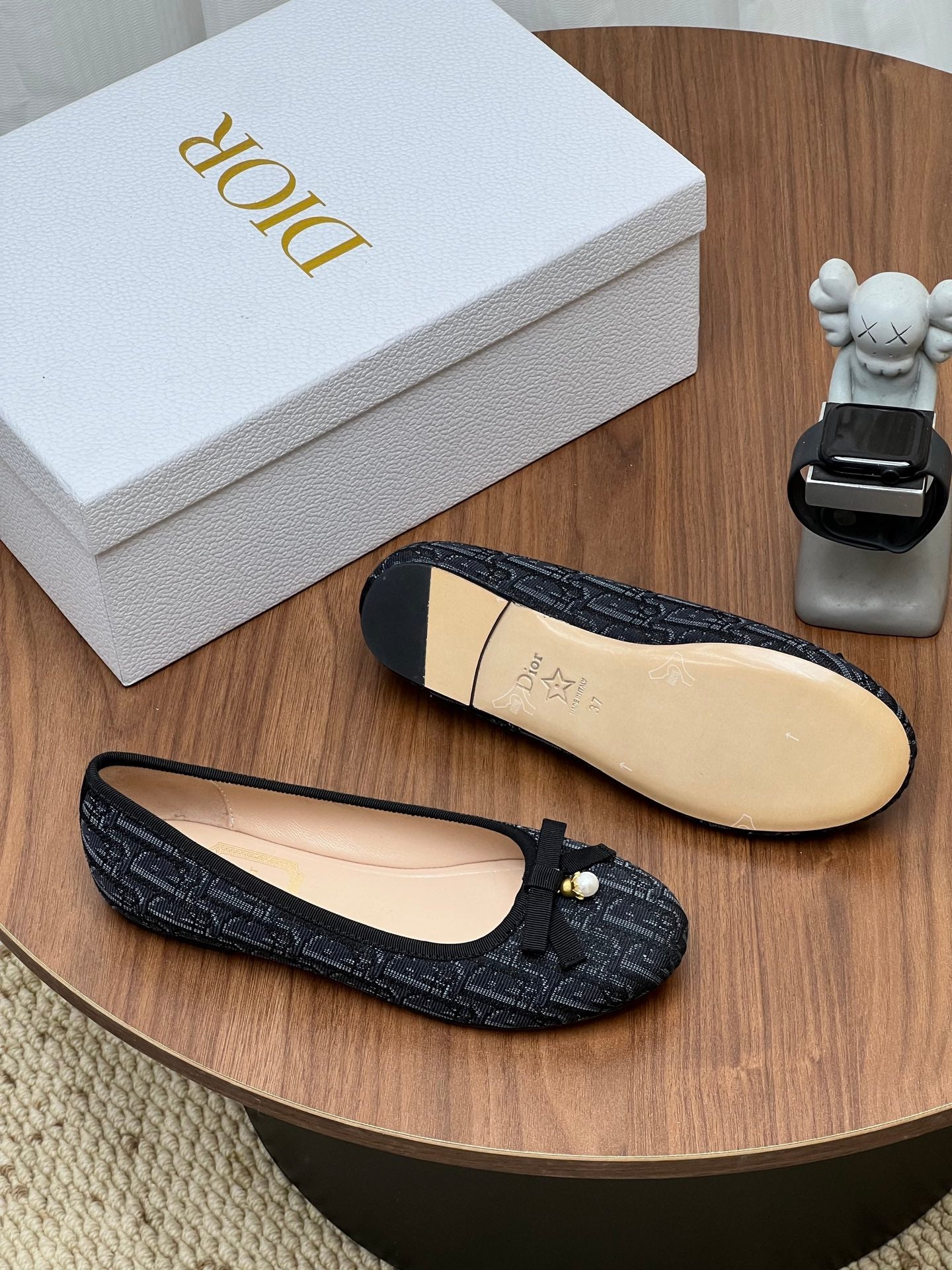 Dior 2026 Oblique Ballet Flat Fabric Cowhide 846595