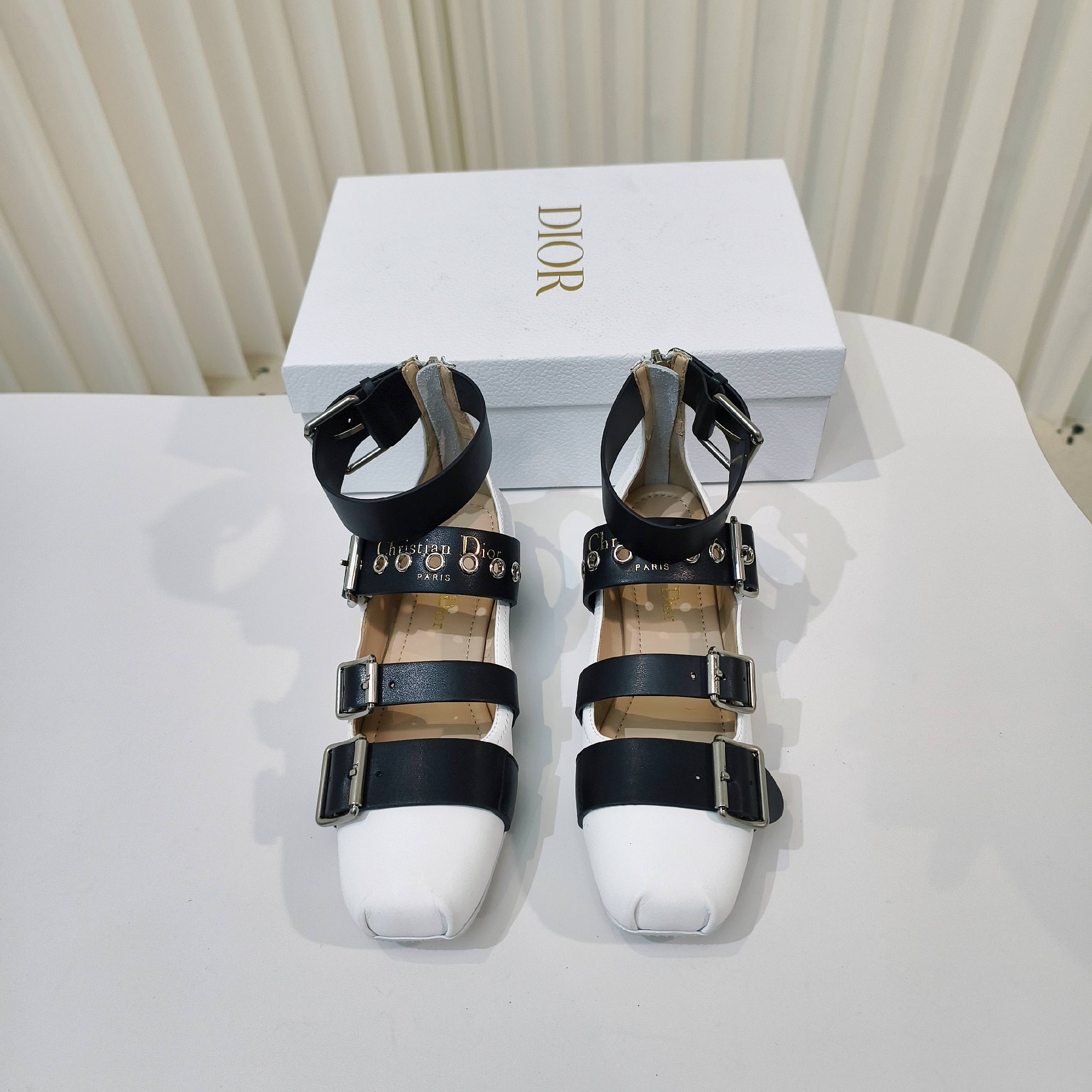 CD 25 Mary Jane Flat Calfskin and Suede 237989