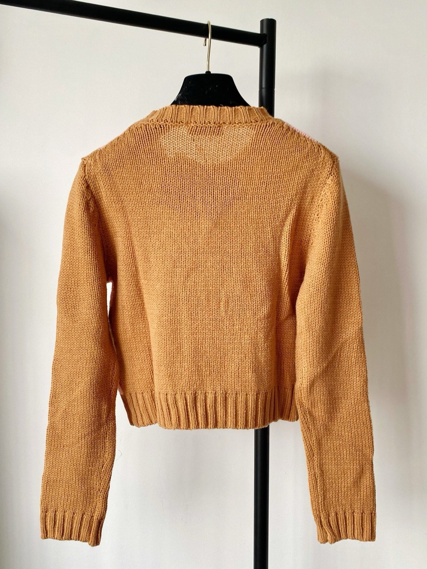 Prada 25 Crop Top Sweater Multicolor Wool 293872