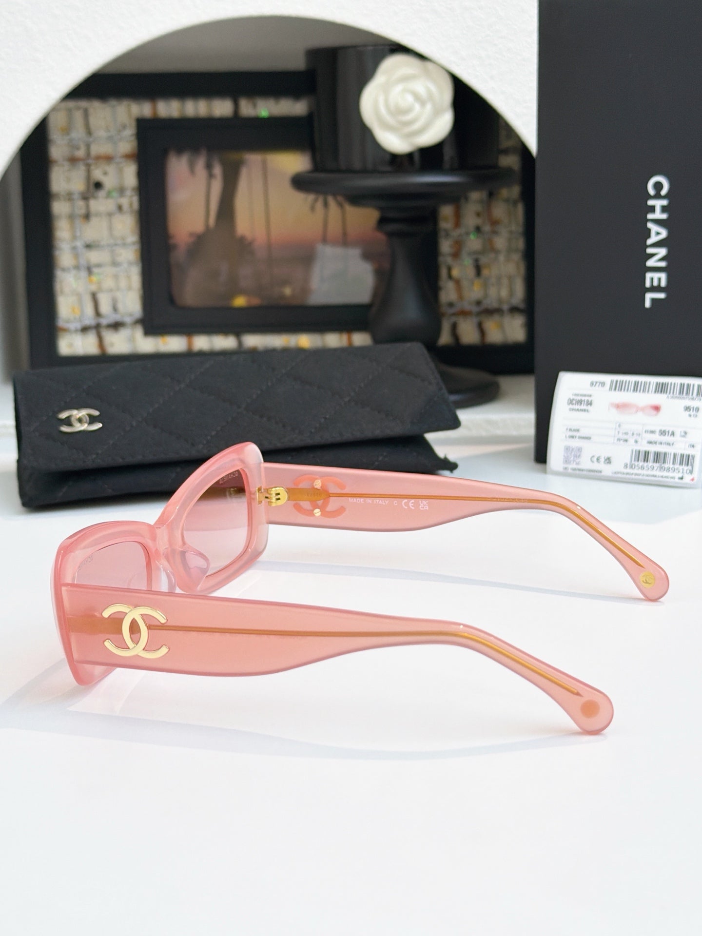 Chanel 2026 Butterfly Sunglasses Pink Acetate