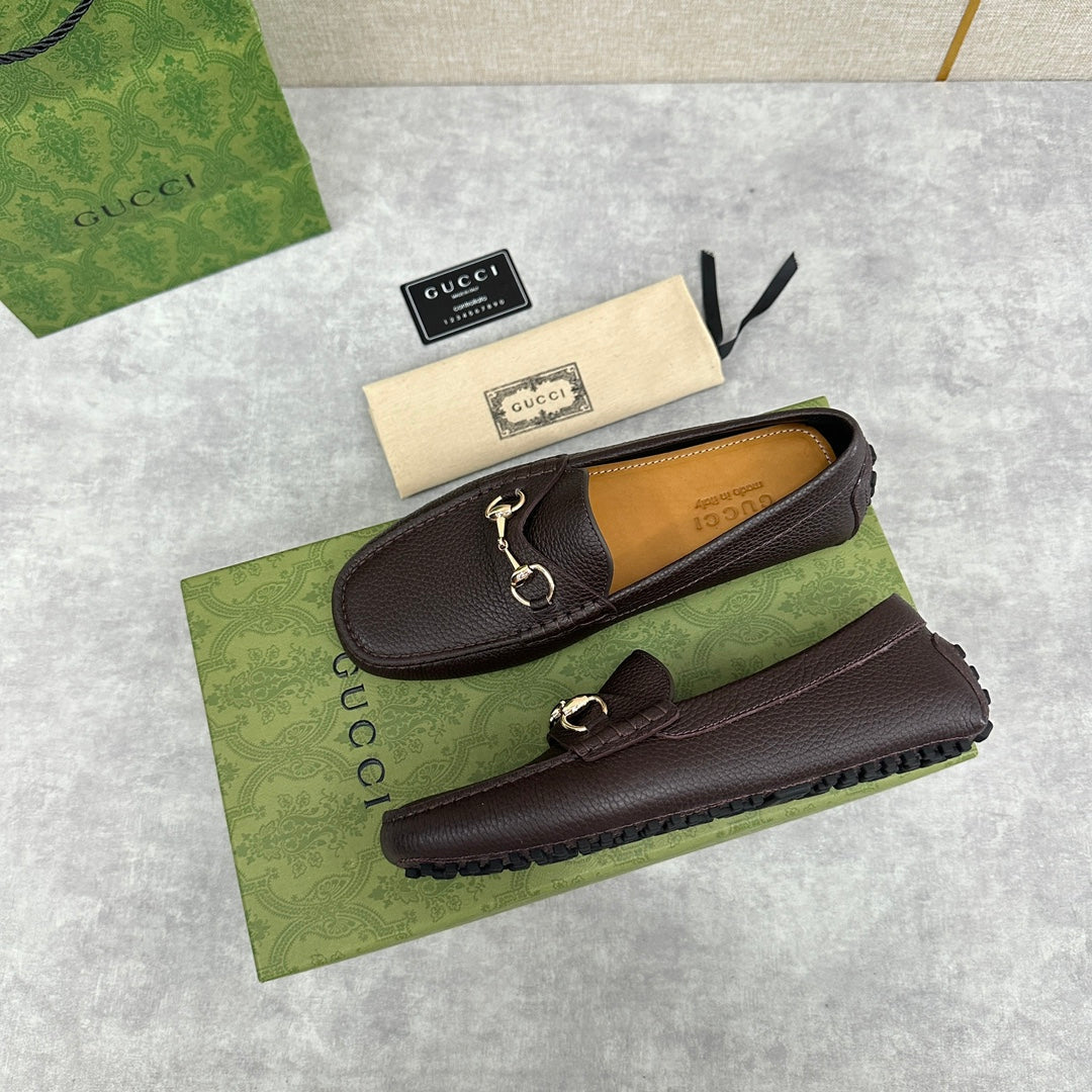 GG Men's Loafer Brown Cowhide 522538