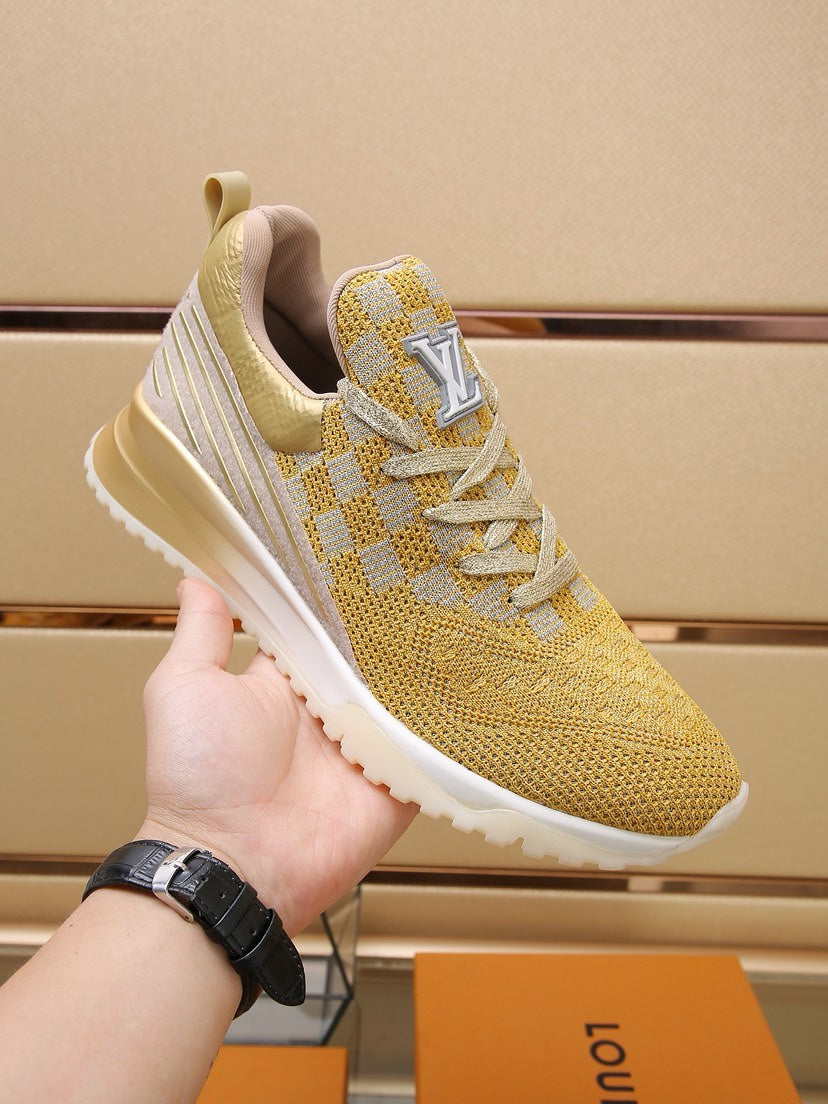 SNEAKERS IN LIGHT YELLOW MESH BREATHABLE AND RUBBER