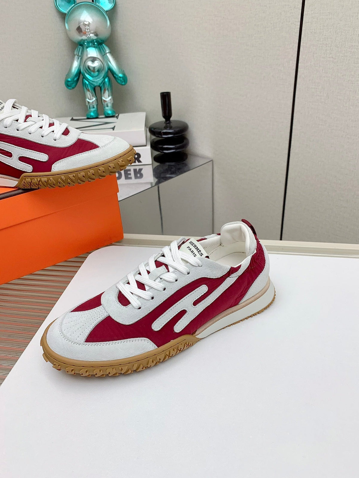 HM Jet Sneaker 20MM Dark Red Wind Cloth 106384