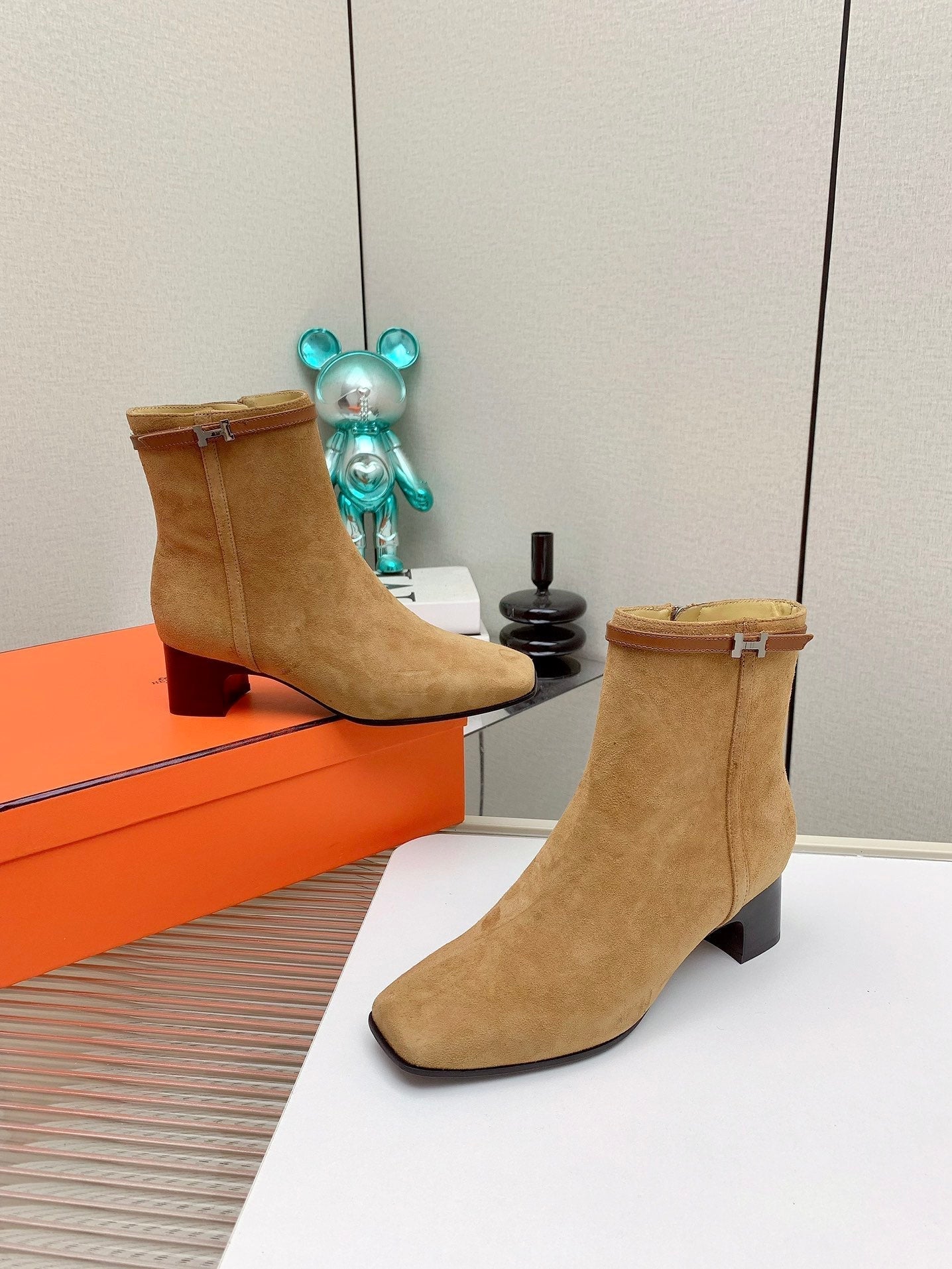 HM Hommage Ankle Boot Light Brown Suede 971357