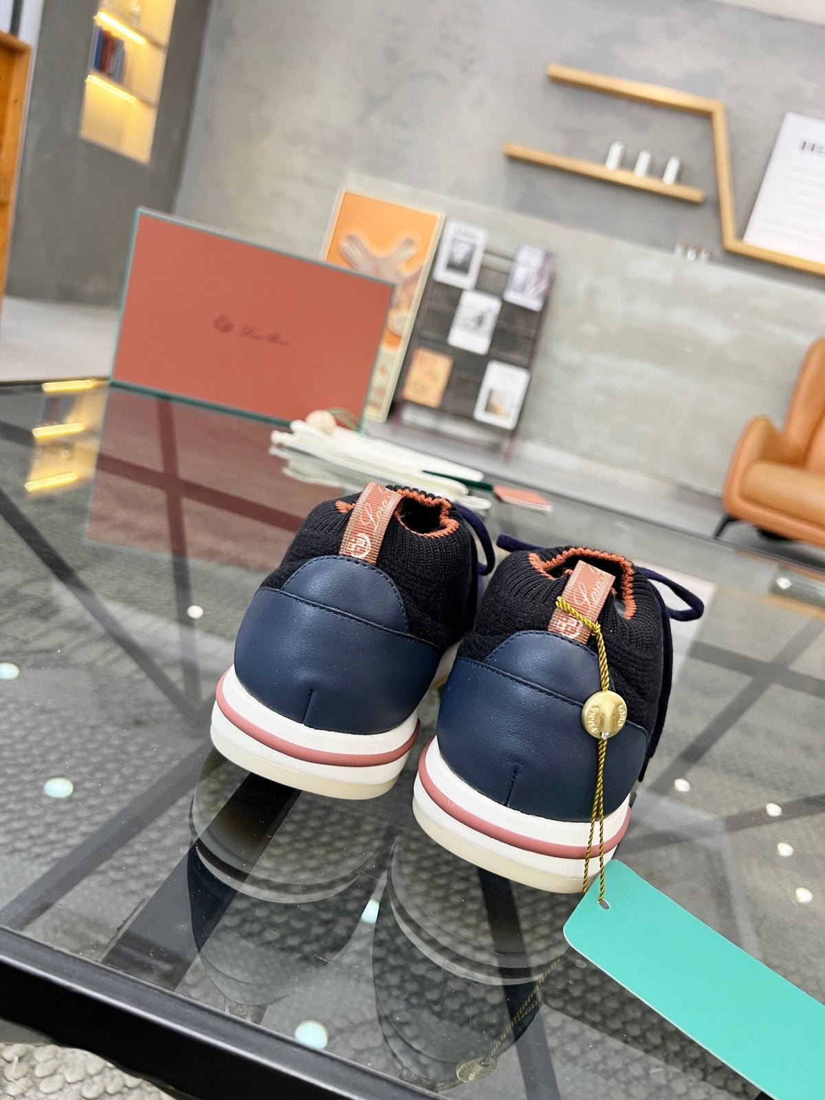 LP 360 LP FLEXY WALK SNEAKER NAVY AND BLACK WOOL
