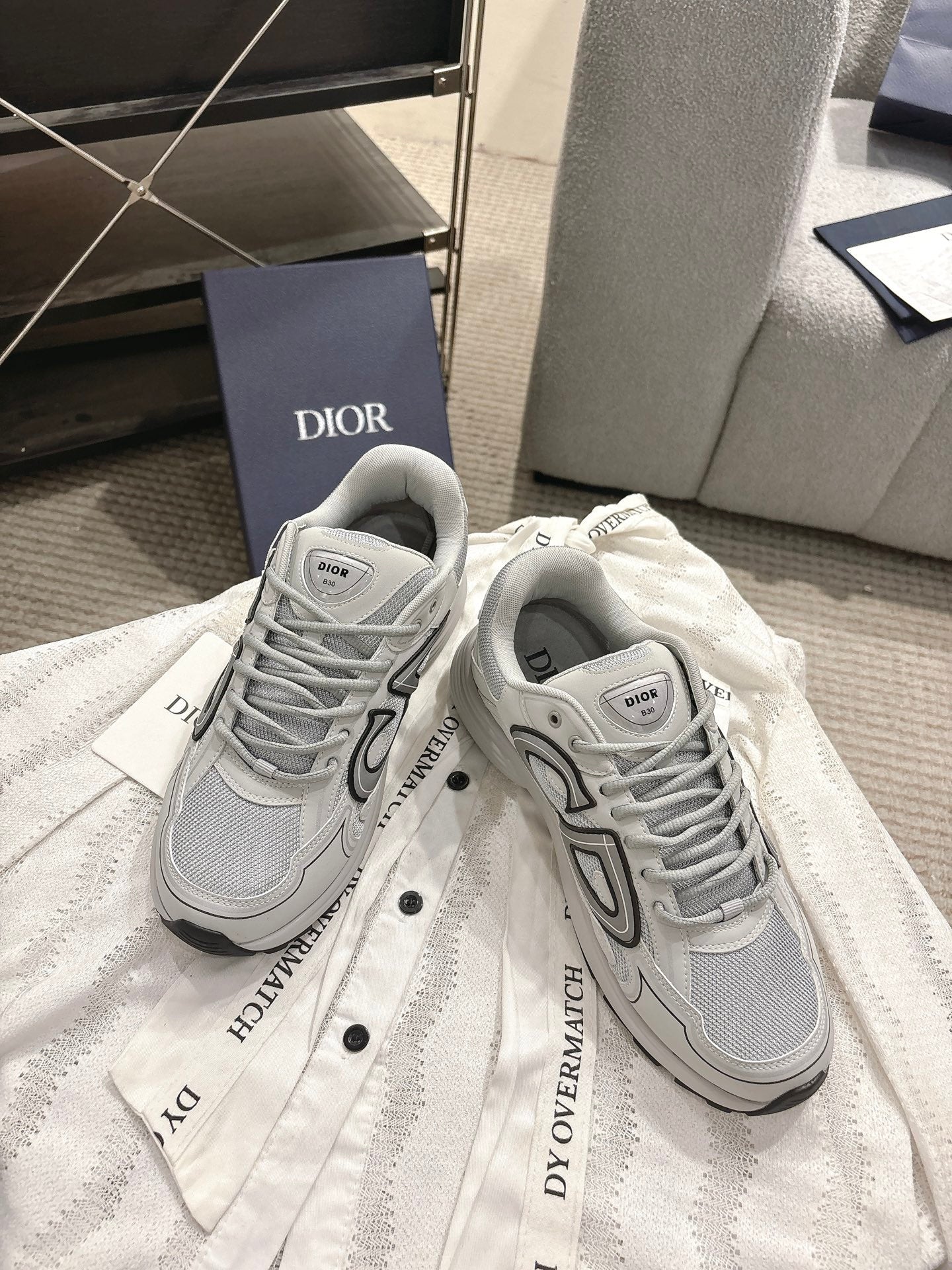 CD B30 sneakers gray technology fabric 438318