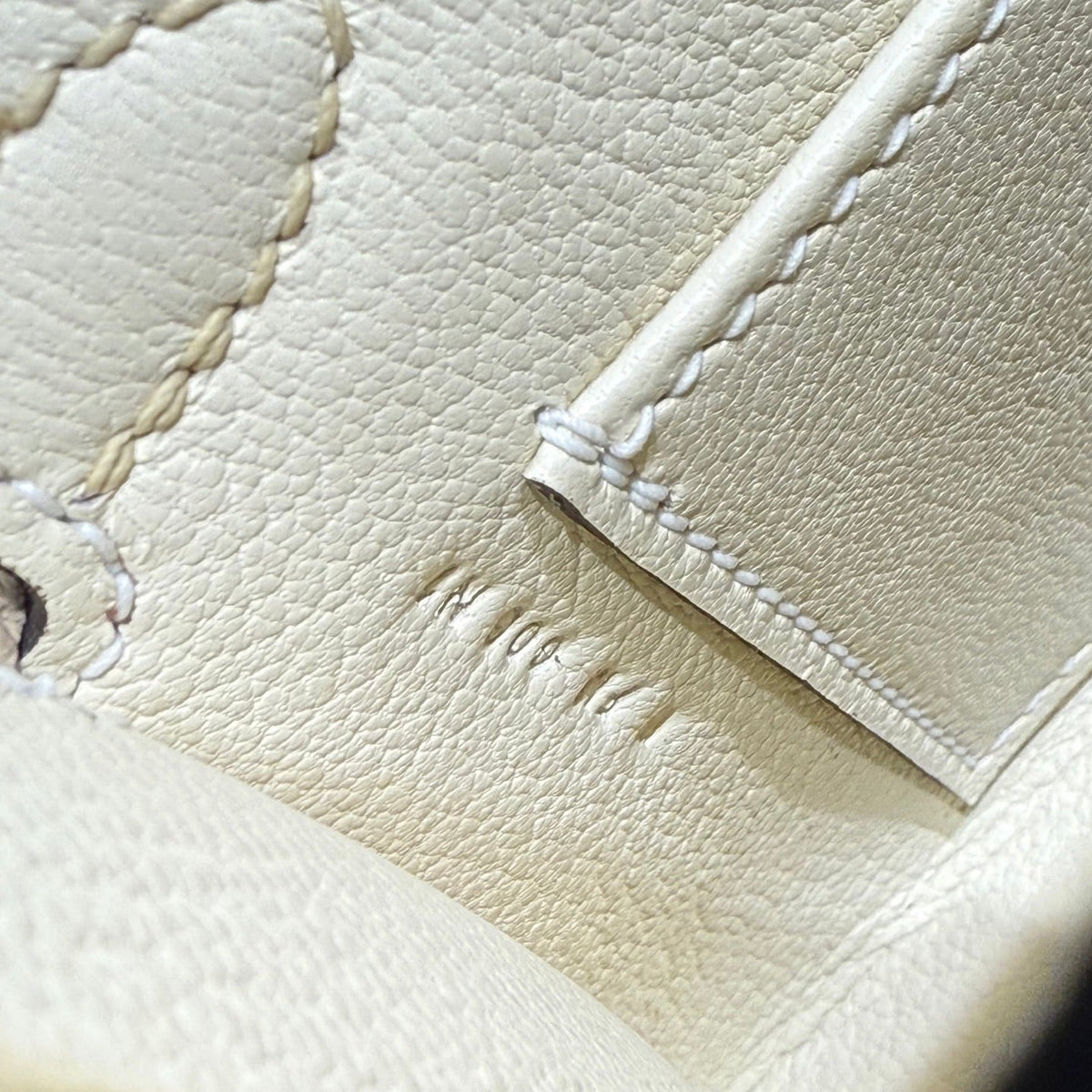 HM Mini Kelly 19 Beige Epsom 243130