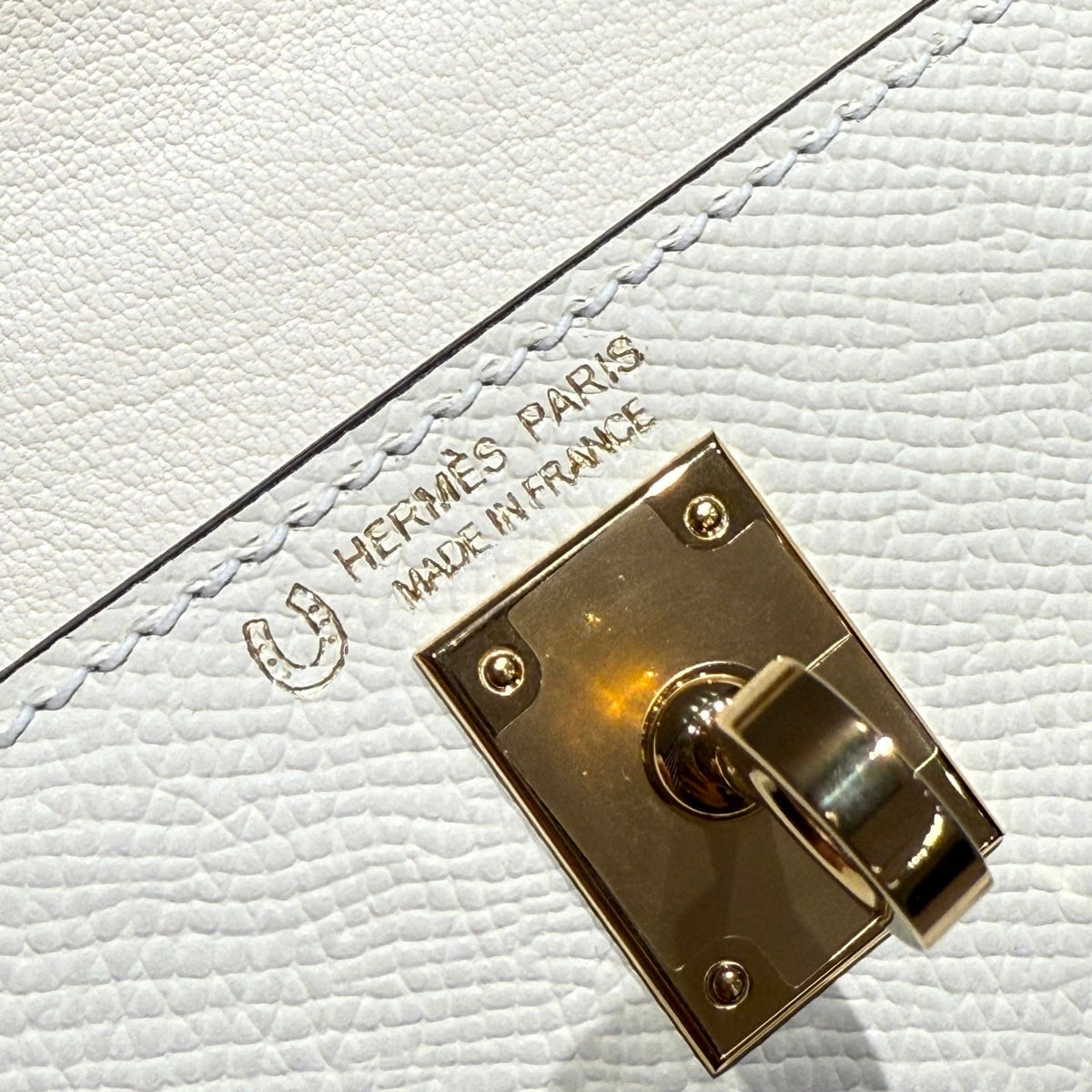 HM Mini Kelly 19 Beige Epsom 243130