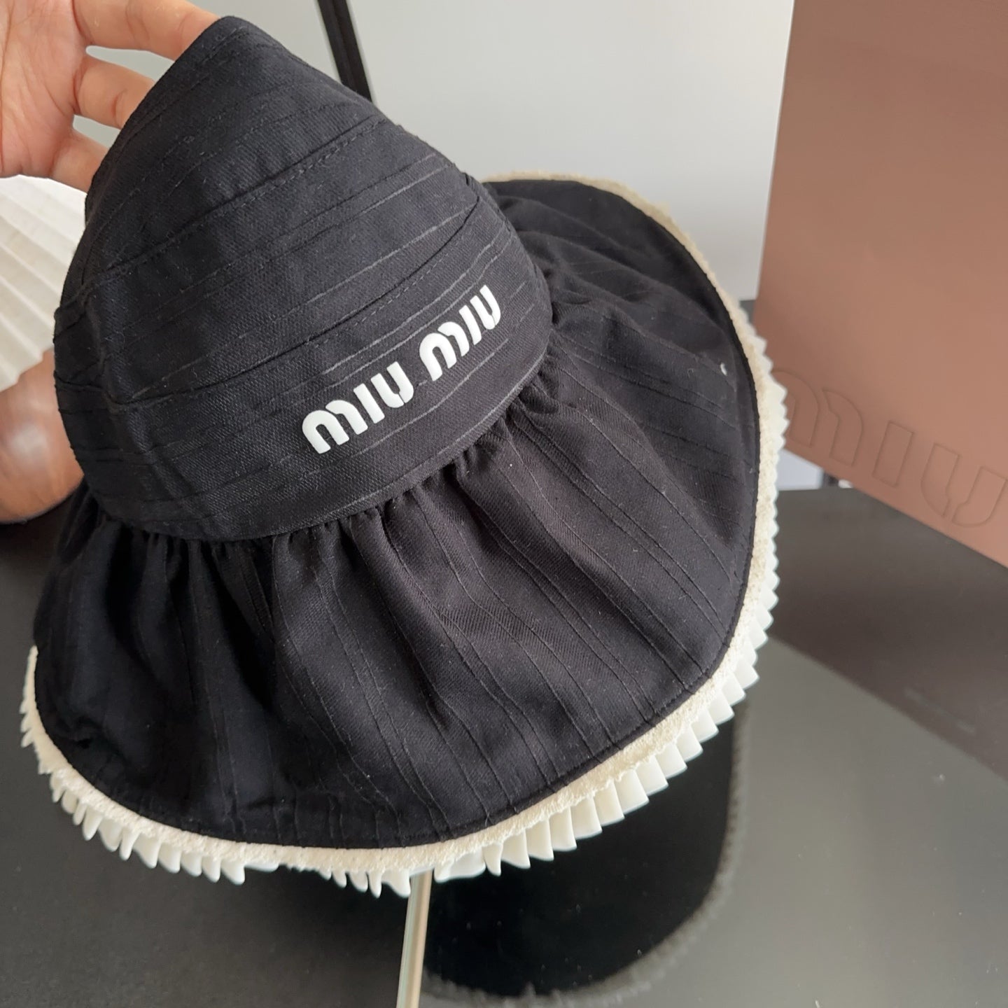 Miumiu Lace Hat Cotton 343600