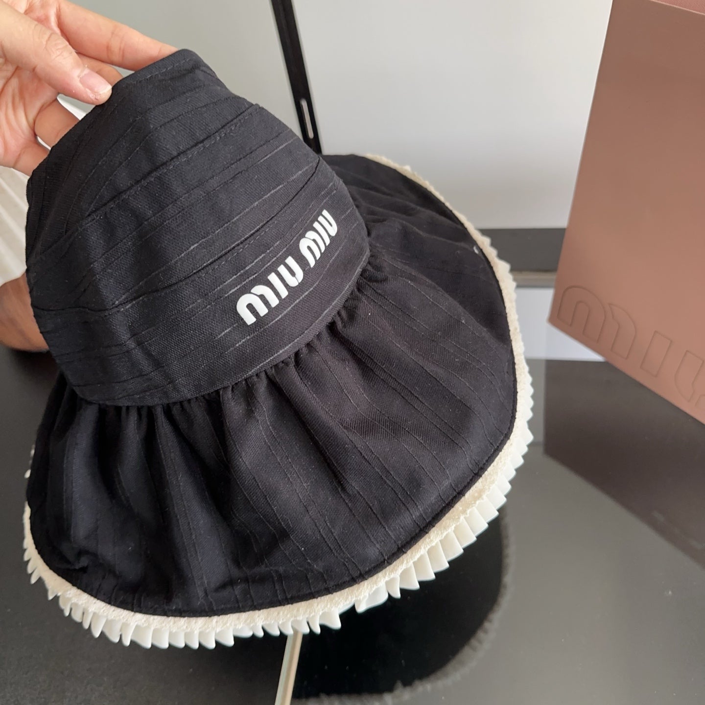 Miumiu Lace Hat Cotton 343600