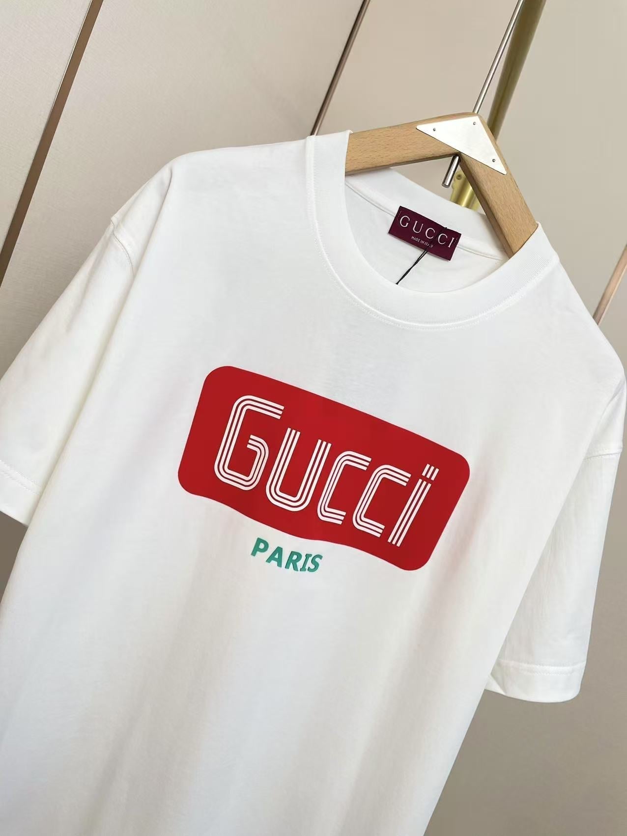 GC 2026 Men's 3D Letter T-Shirt Cotton Fabric 699240
