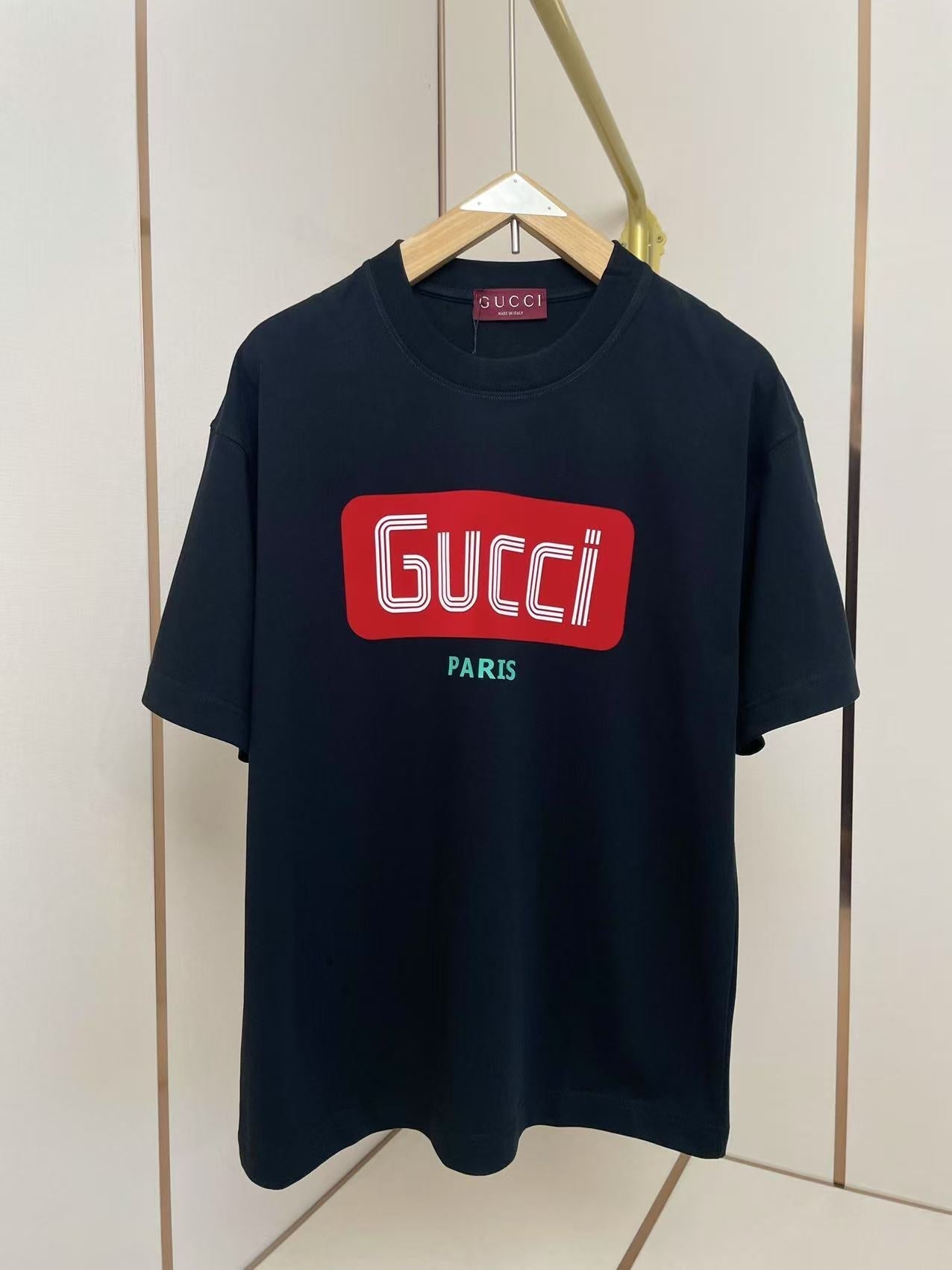 GC 2026 Men's 3D Letter T-Shirt Cotton Fabric 699240