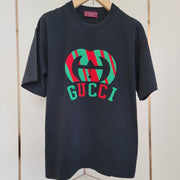 GC 2026 Men's 3D Letter T-Shirt Red And Green Cotton Fabric 699235