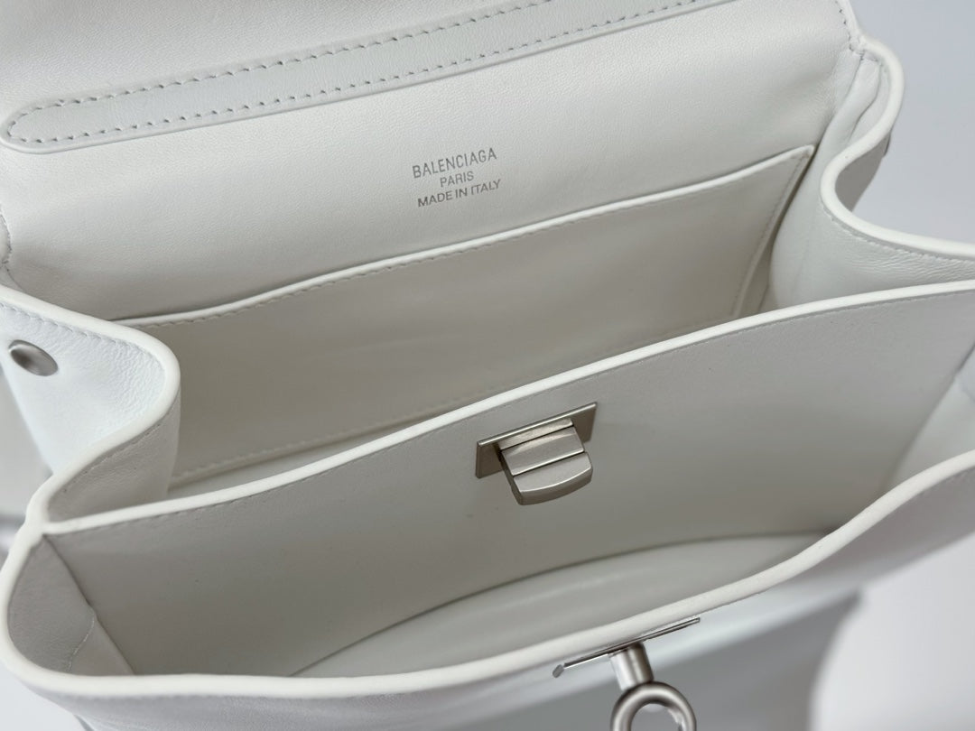 Balenciaga Mini Bag 22 White Calfskin Sliver Hardware
