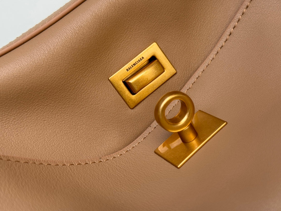 Balenciaga Small Bag 29 Rich Brown Calfskin Gold Hardware