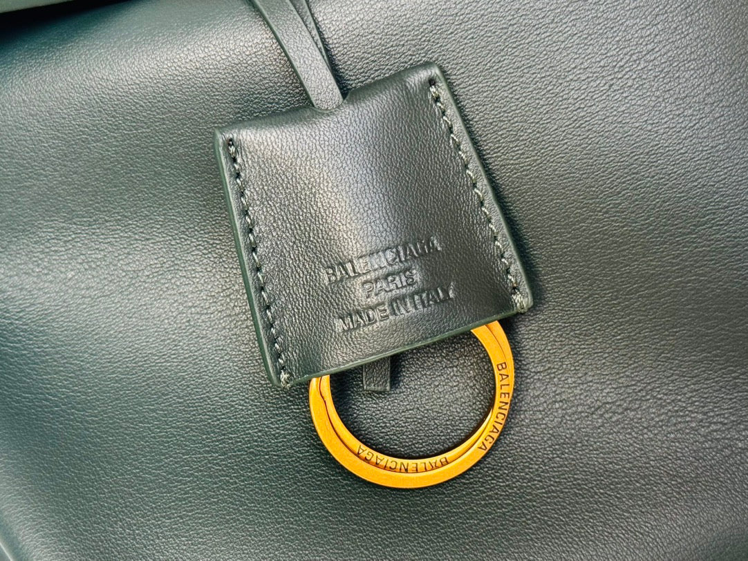 Balenciaga Small Bag 29 Dark Green Calfskin Gold Hardware