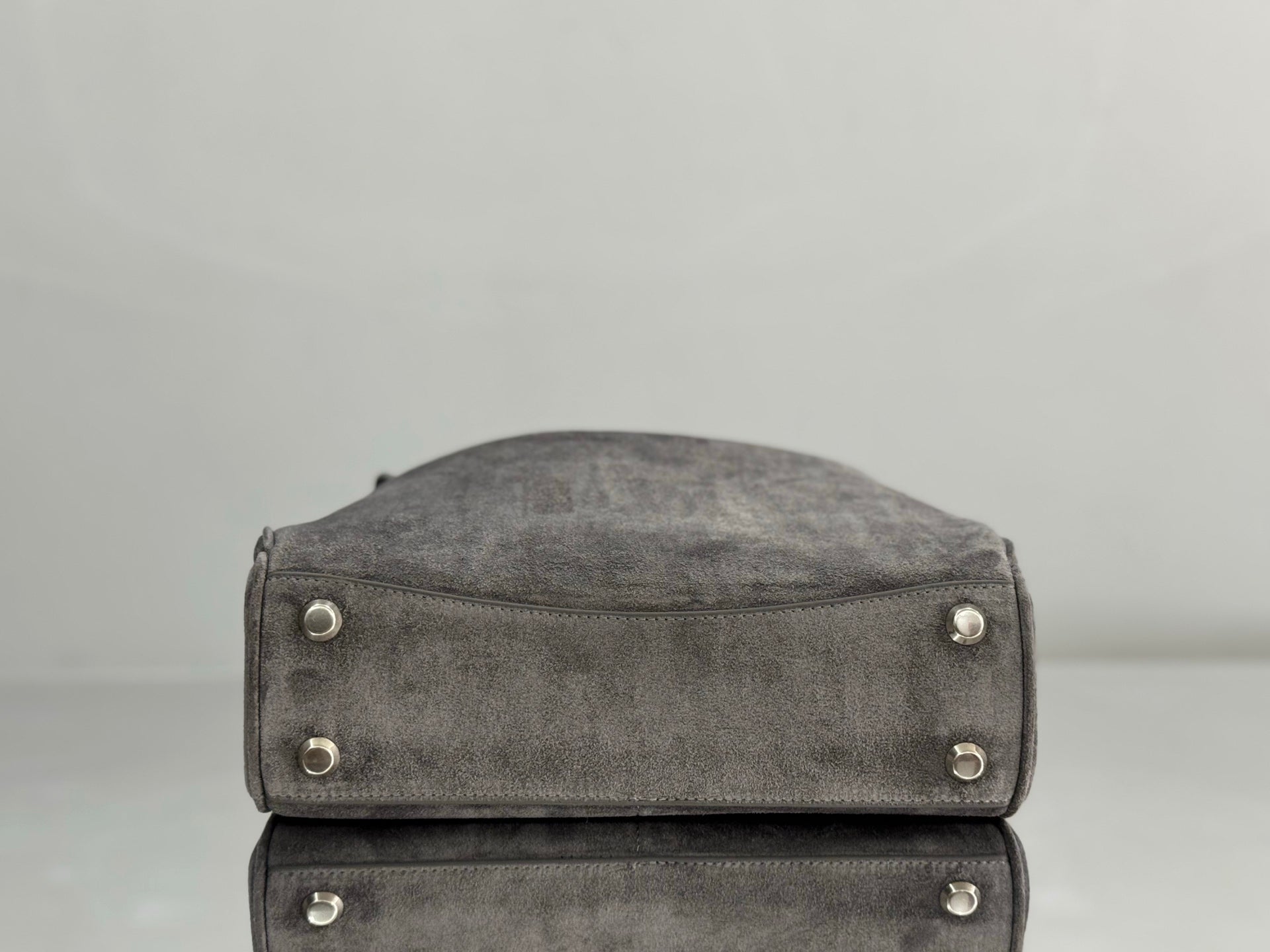 Balenciaga Small Bag 29 Gray Suede Sliver Hardware