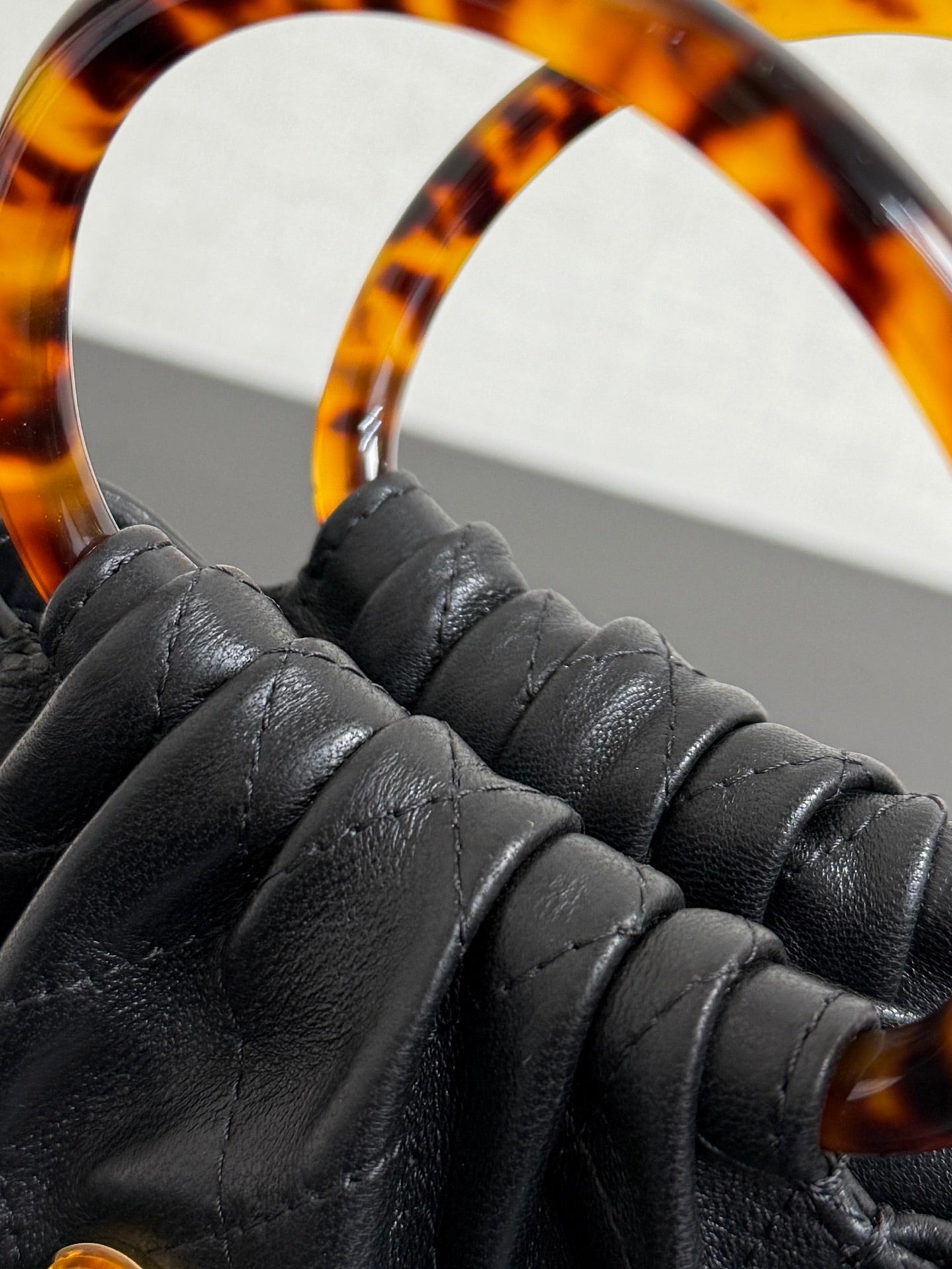 Chanel 26 Tortoiseshell Mini Bag 16 Black Lambskin