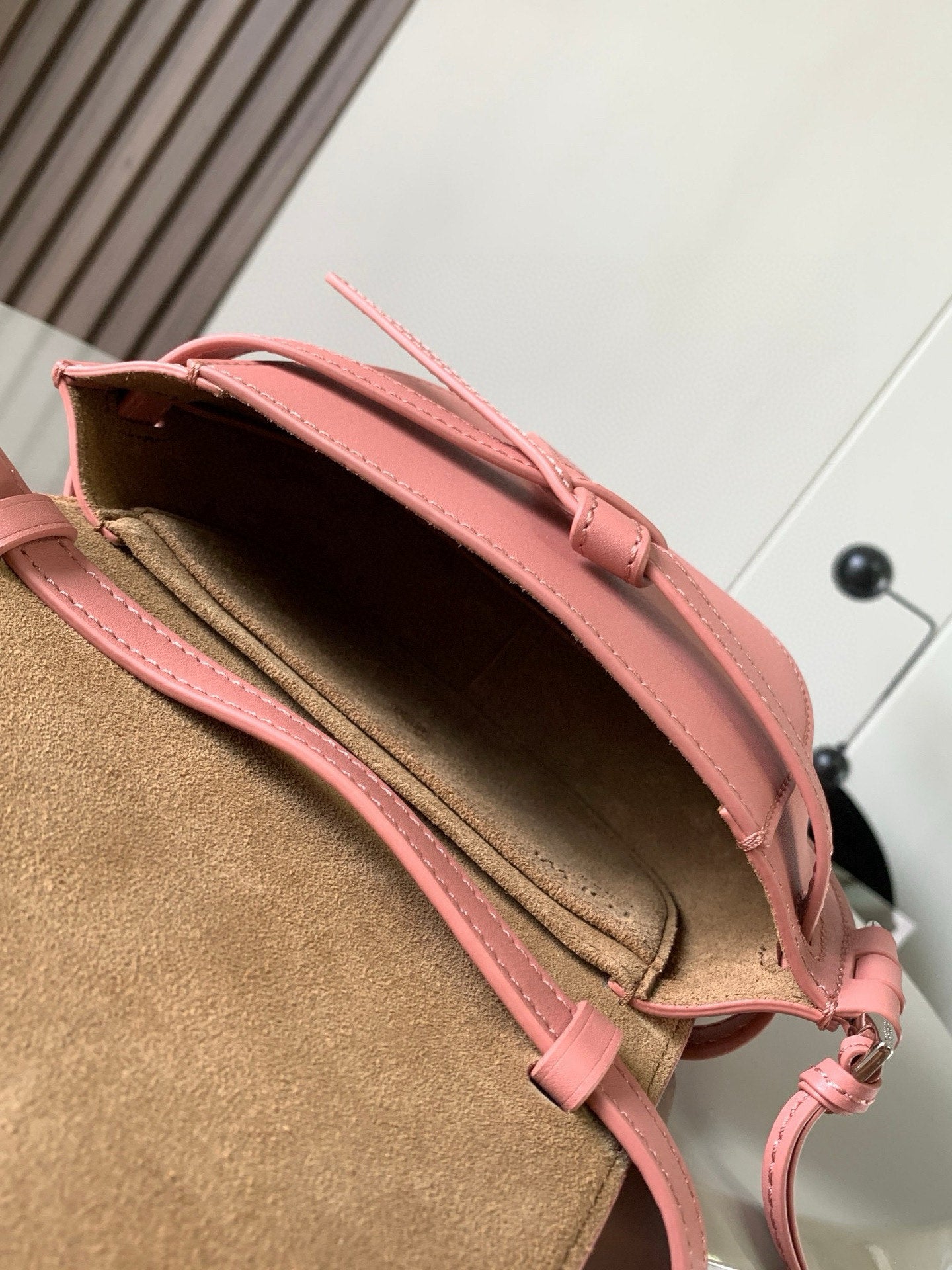 Loewe Saddle Bag 21 Pink Leather 280440