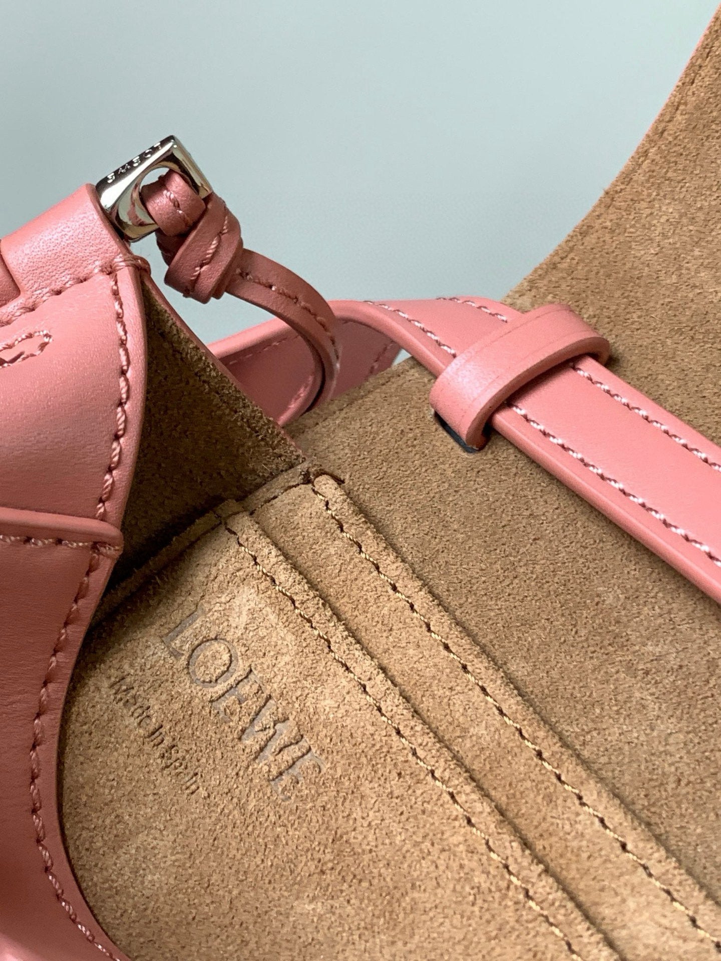 Loewe Saddle Bag 21 Pink Leather 280440