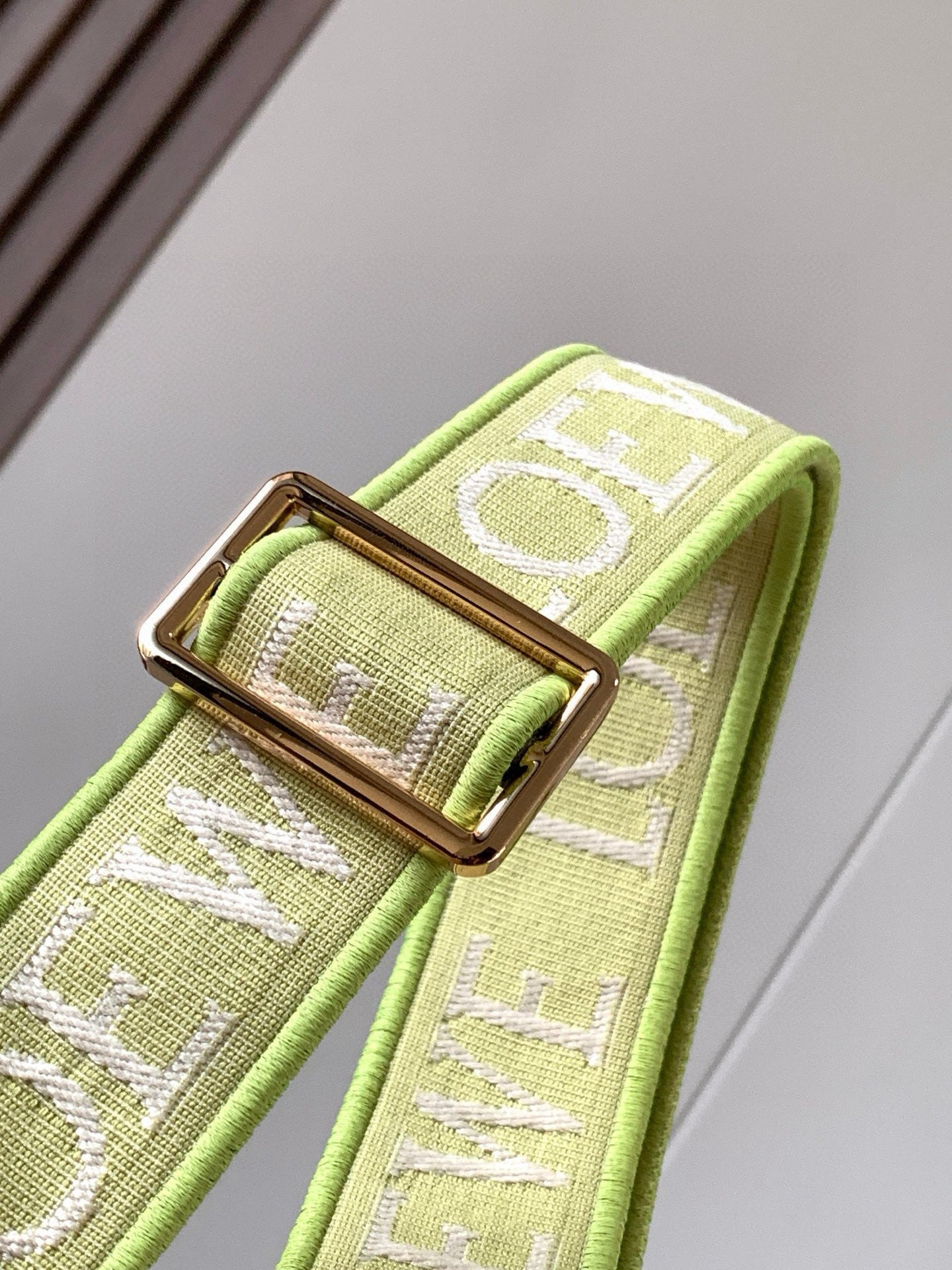 Loewe Saddle Bag 21 Lime Green Leather 280448