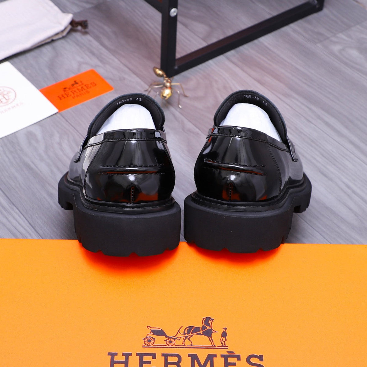 HM GREGOIRE LOAFER GLOSSY BLACK CALFSKIN