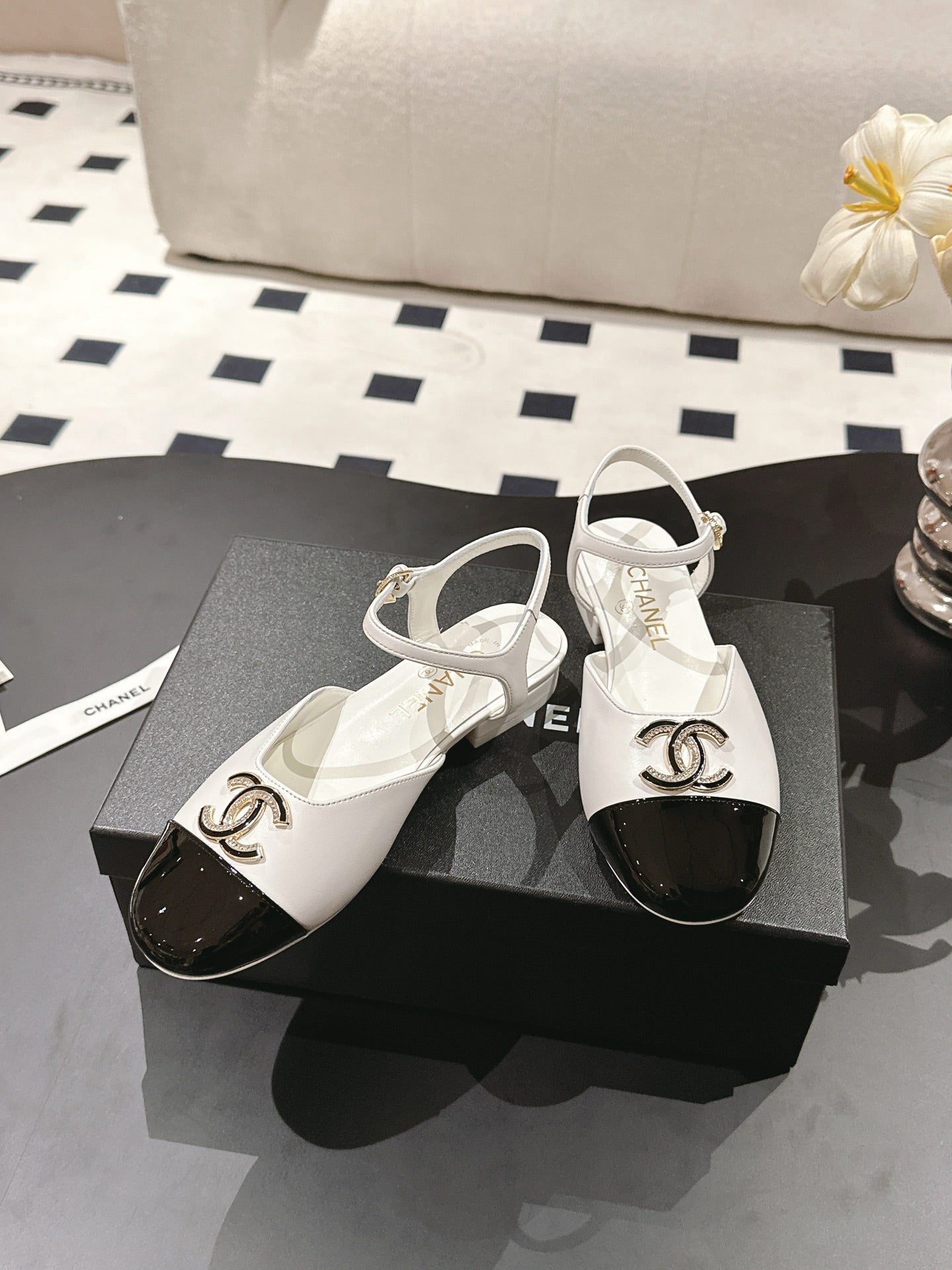 CC Slingback White Sheepskin 237514