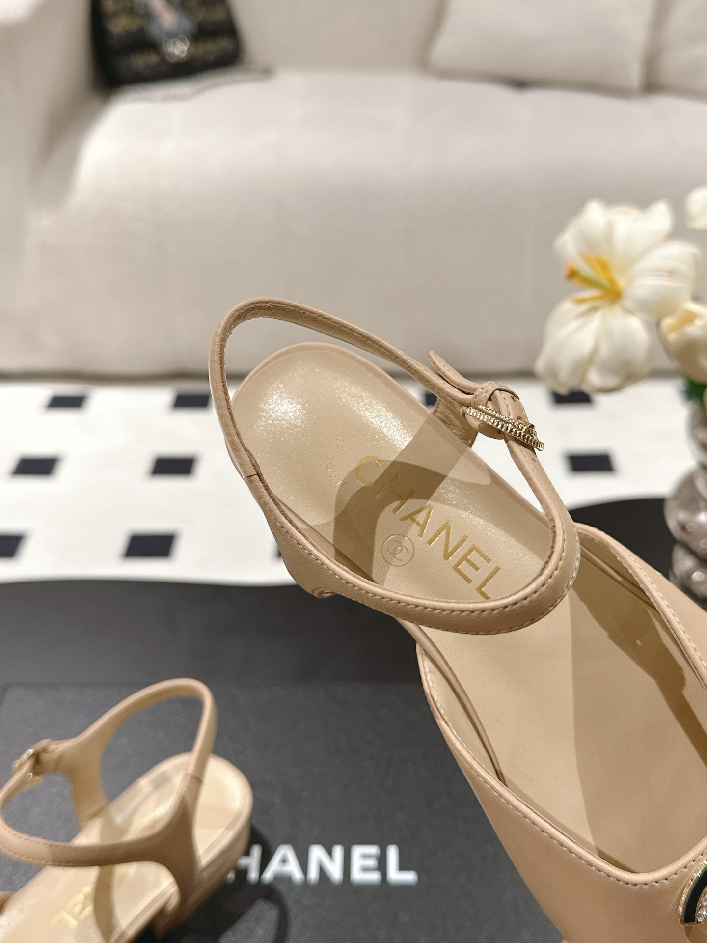 CC Slingback Cream Sheepskin 237516