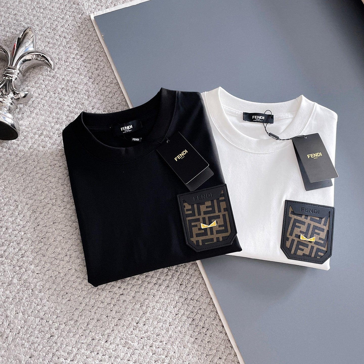 Fendi 2026 Men's Short-Sleeve T-Shirt Cotton 736975