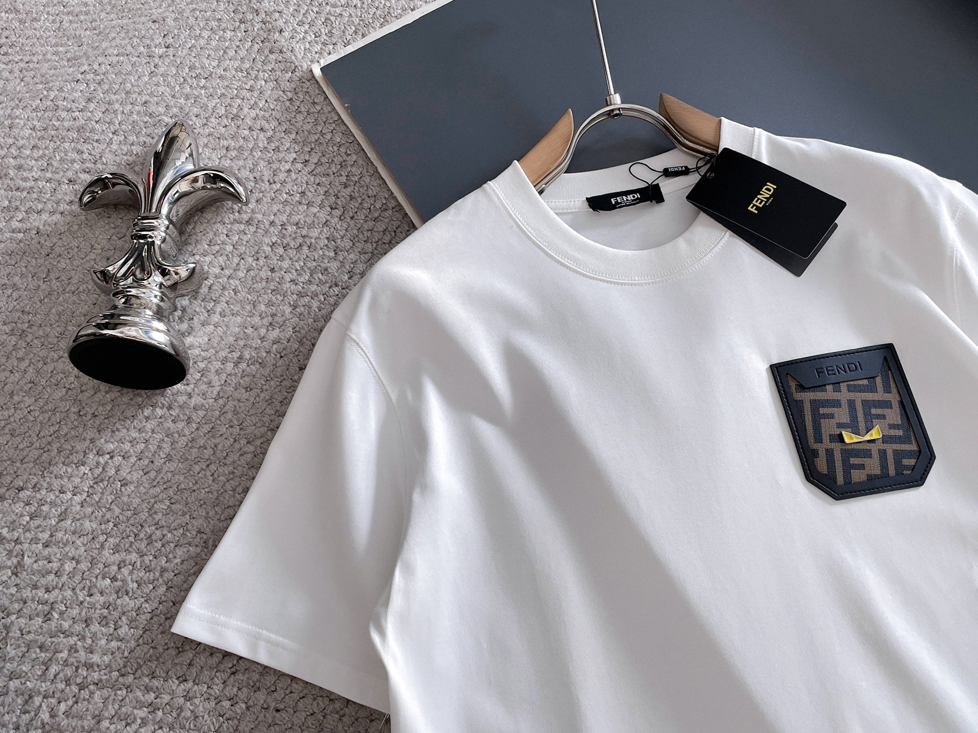 Fendi 2026 Men's Short-Sleeve T-Shirt Cotton 736975