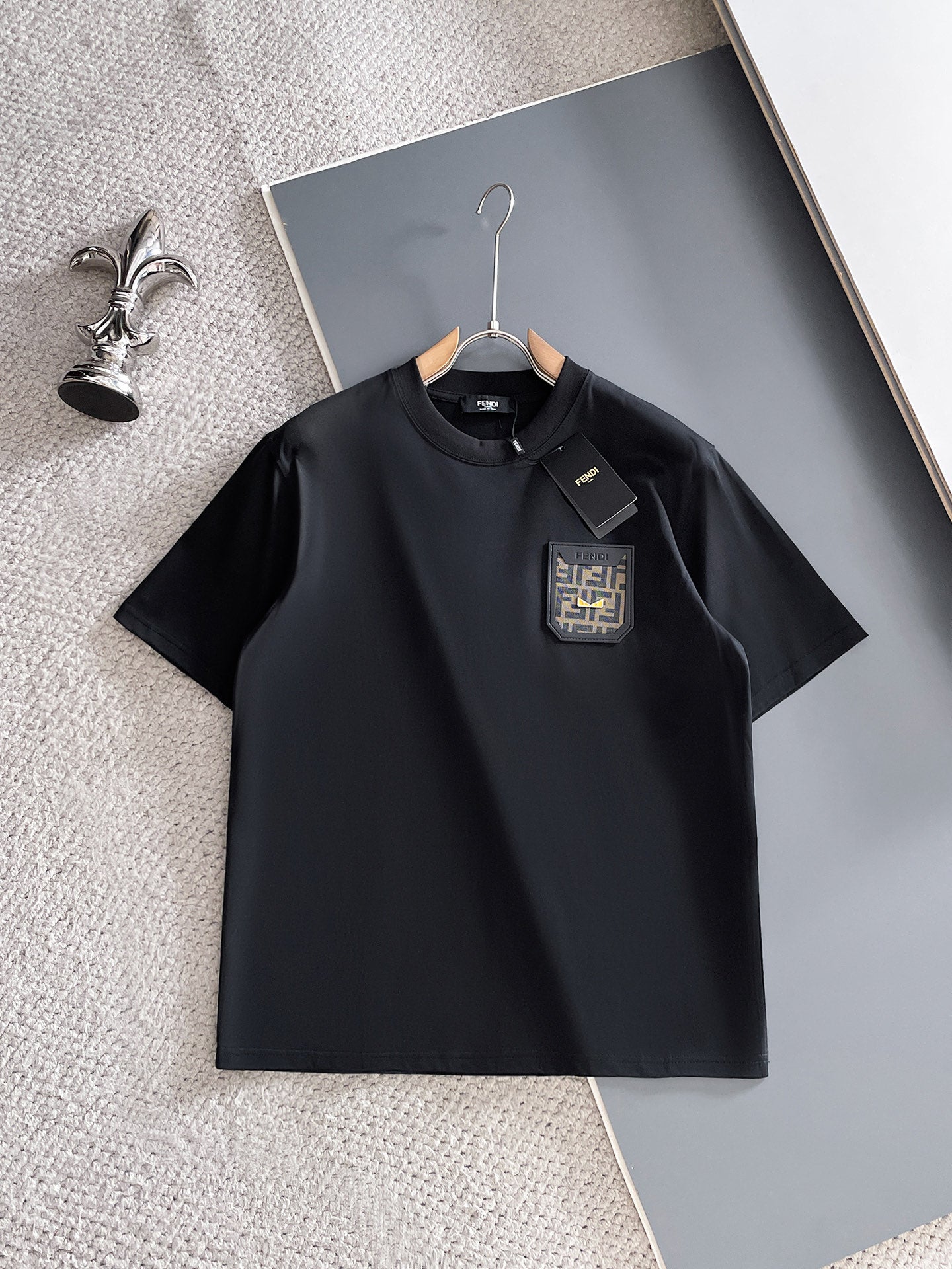 Fendi 2026 Men's Short-Sleeve T-Shirt Cotton 736975