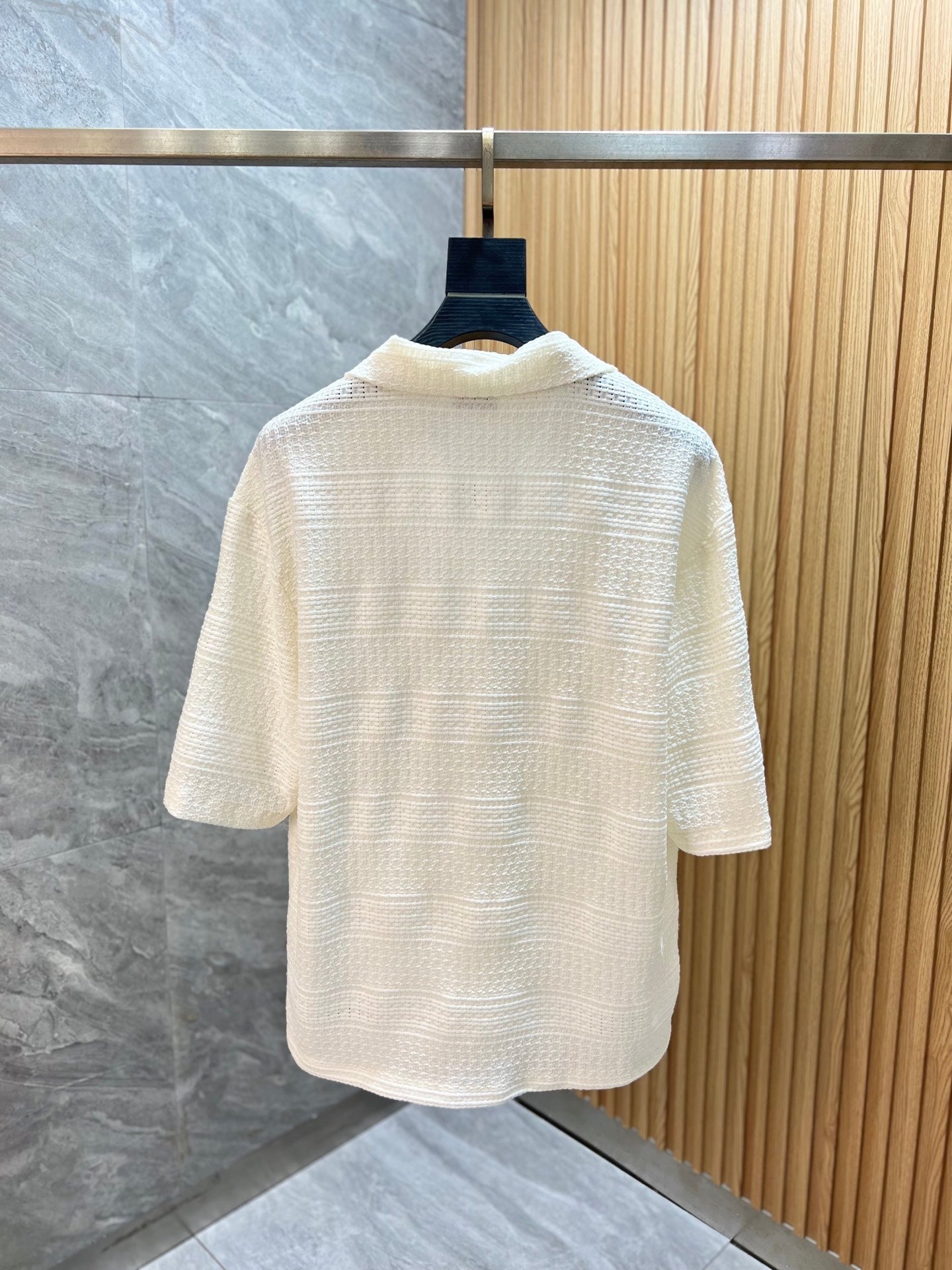 CD 2026 Short-Sleeve Polo Shirt White Cotton Jacquard 316750