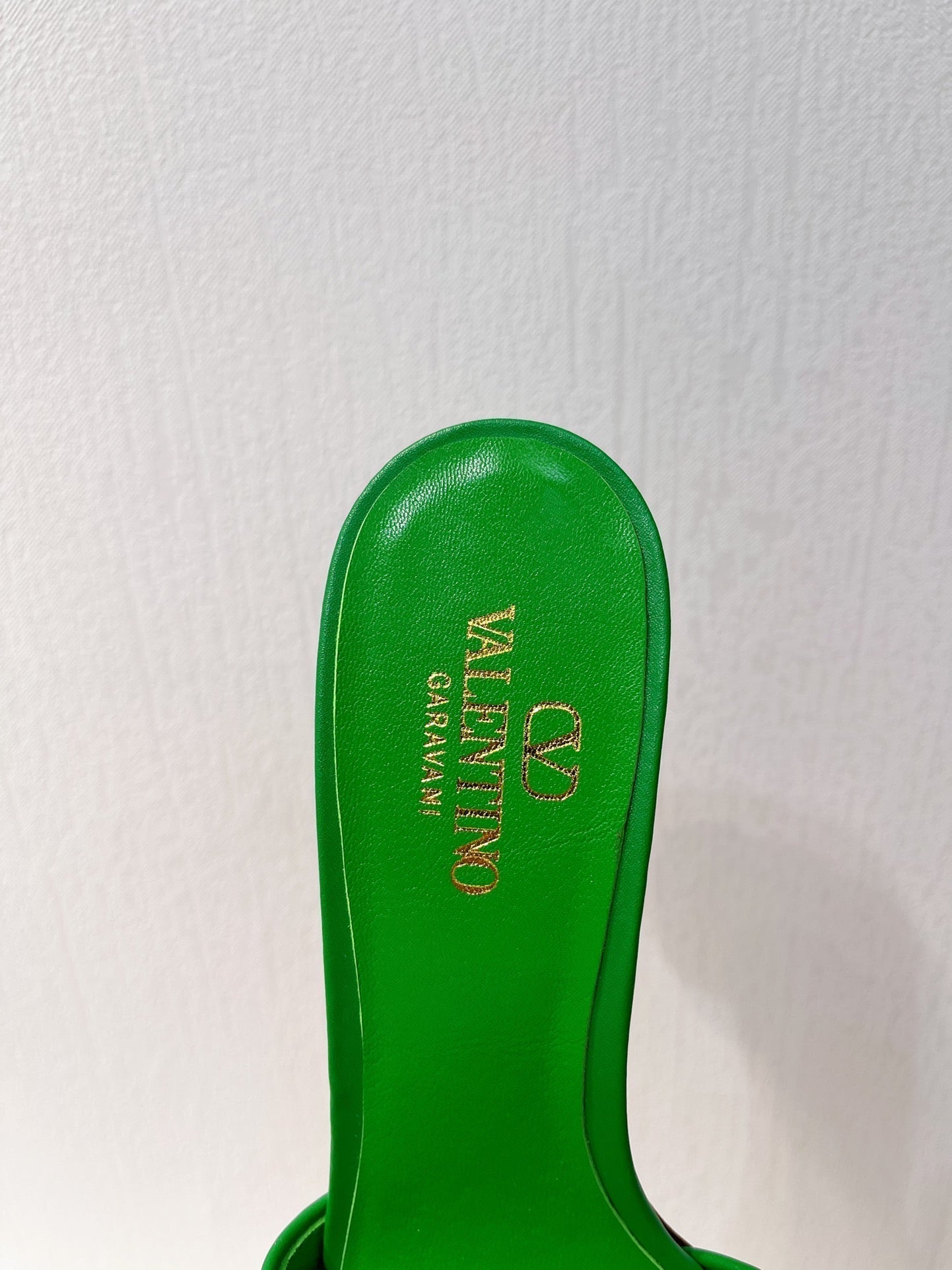 VT Leather Mules Green Cowhide 292869