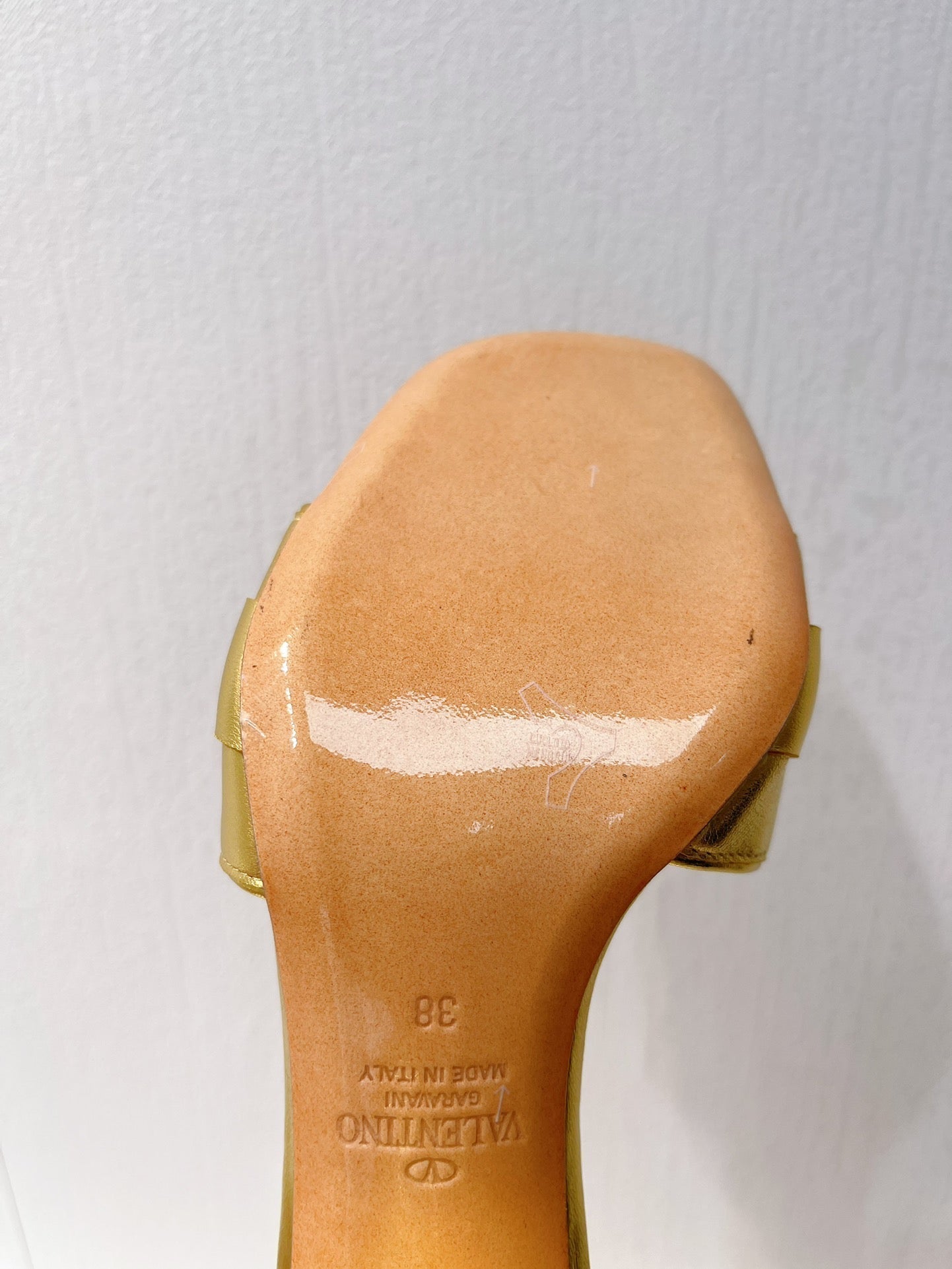 VT Leather Mules Gold Cowhide 292873